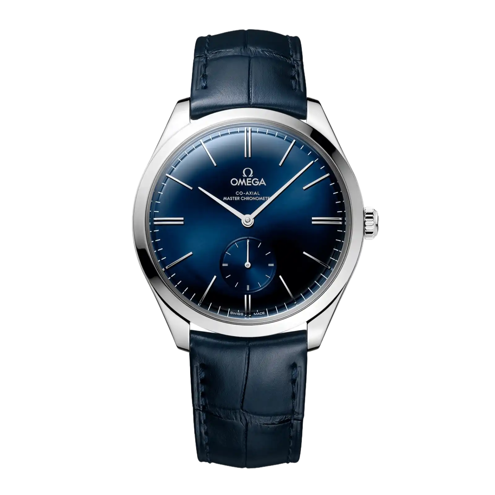 De Ville Tresor 40mm-steel on leather strap-Mens Watch