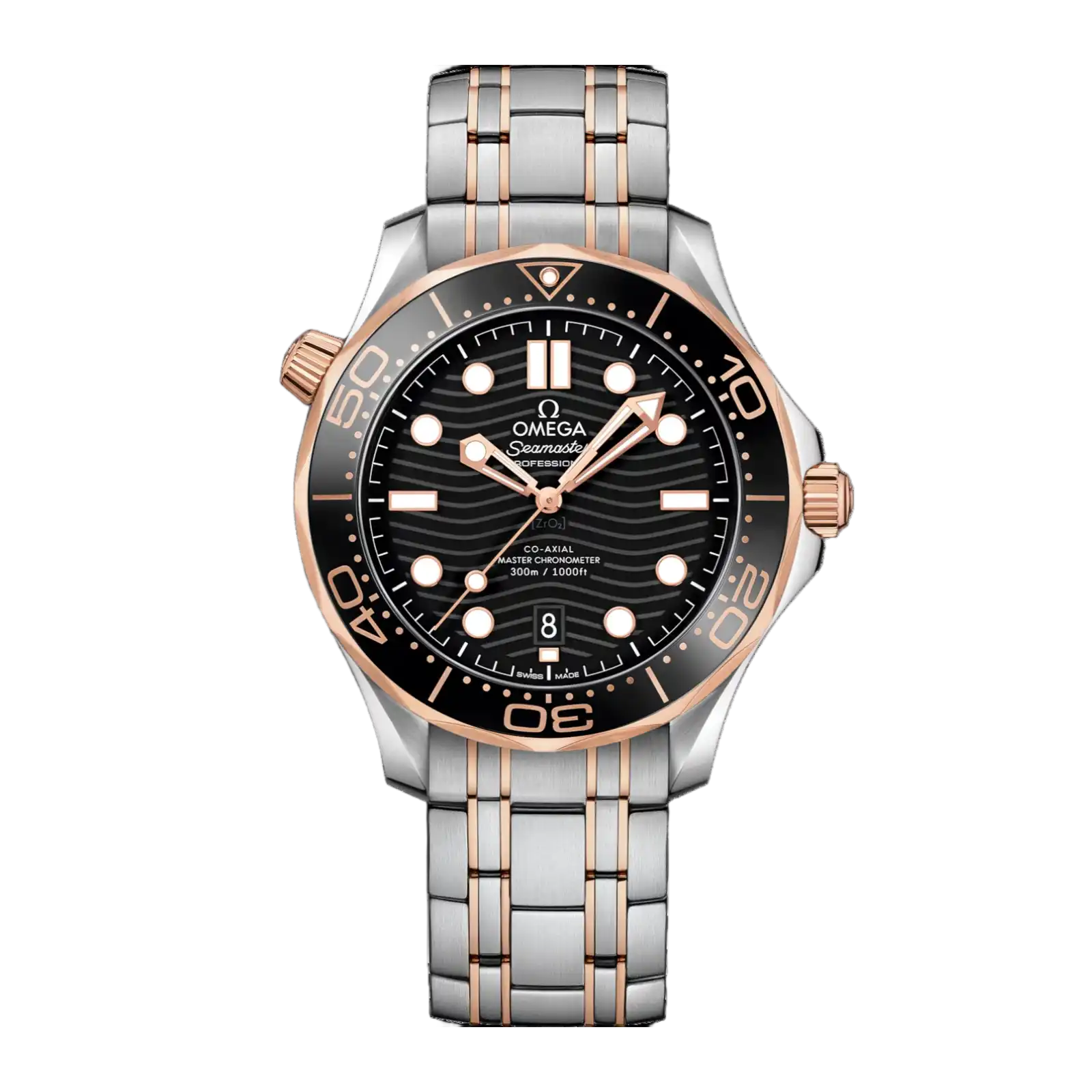 Seamaster Diver 300M 42mm-steel ‑ Sedna™ gold on steel ‑ Sedna™ gold