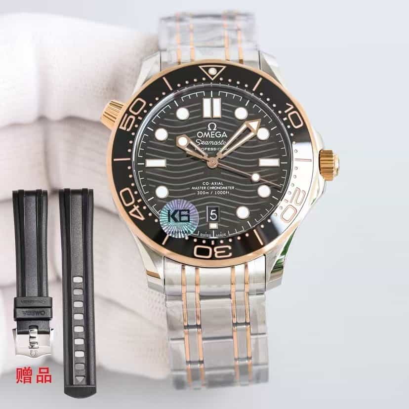 Seamaster Diver 300M 42mm-steel ‑ Sedna™ gold on steel ‑ Sedna™ gold
