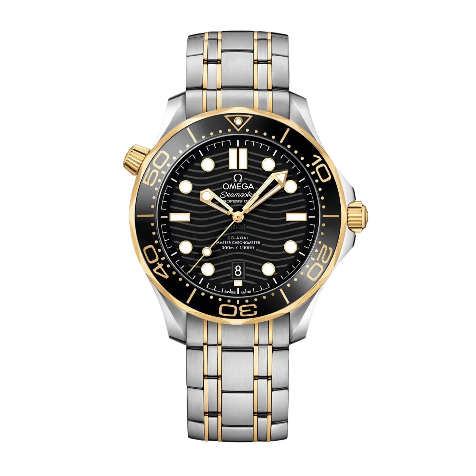 Seamaster Diver 300M 42mm-Steel - Yellow Gold On Steel - Yellow Gold - Mens Watch