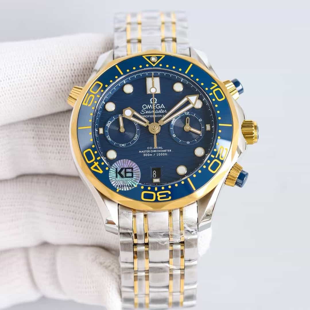 Seamaster 300M 44mm-steel ‑ yellow gold on steel ‑ yellow gold - Mens Watch