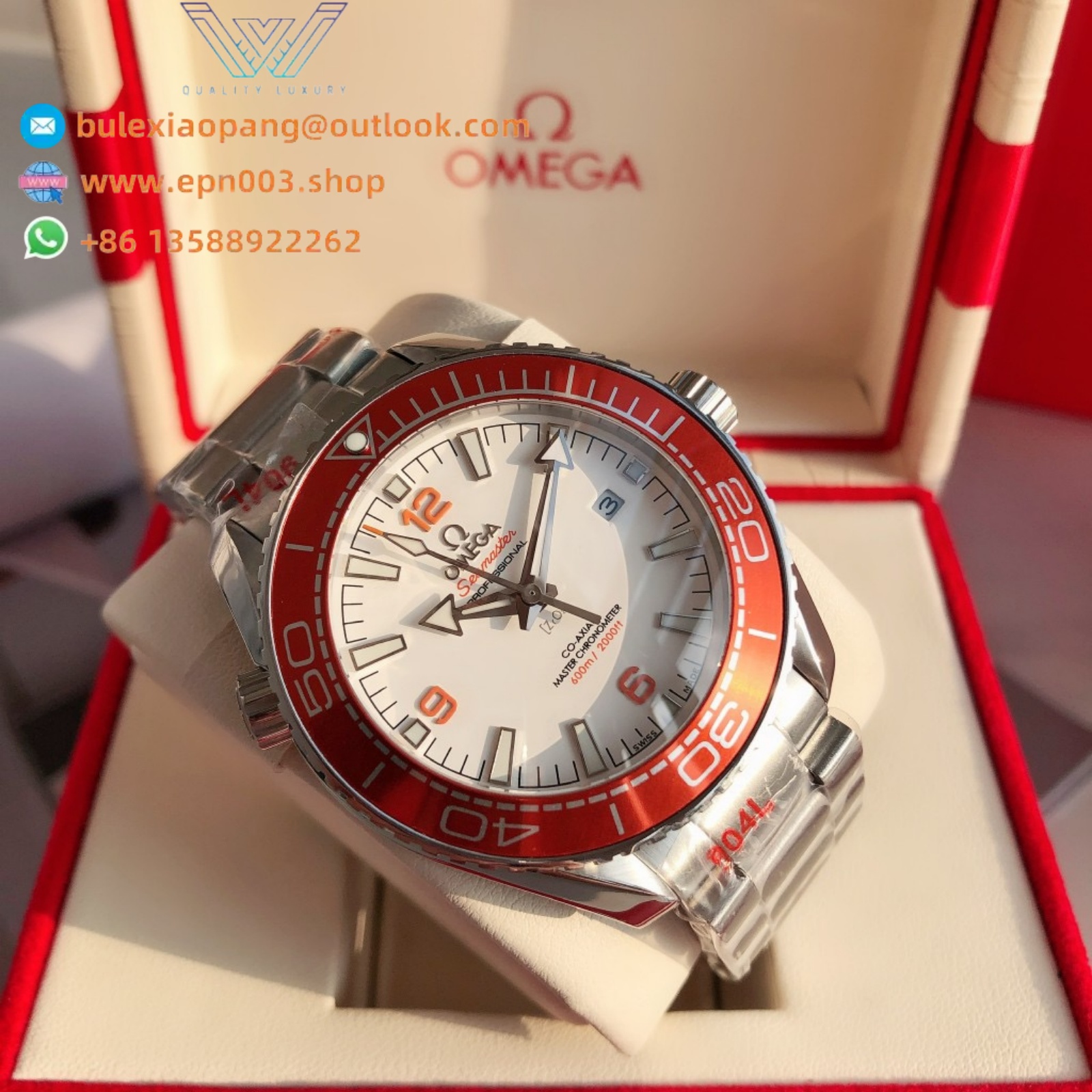 Seamaster Planet Ocean 600M 43.5mm-Steel On Steel - Mens Watchs