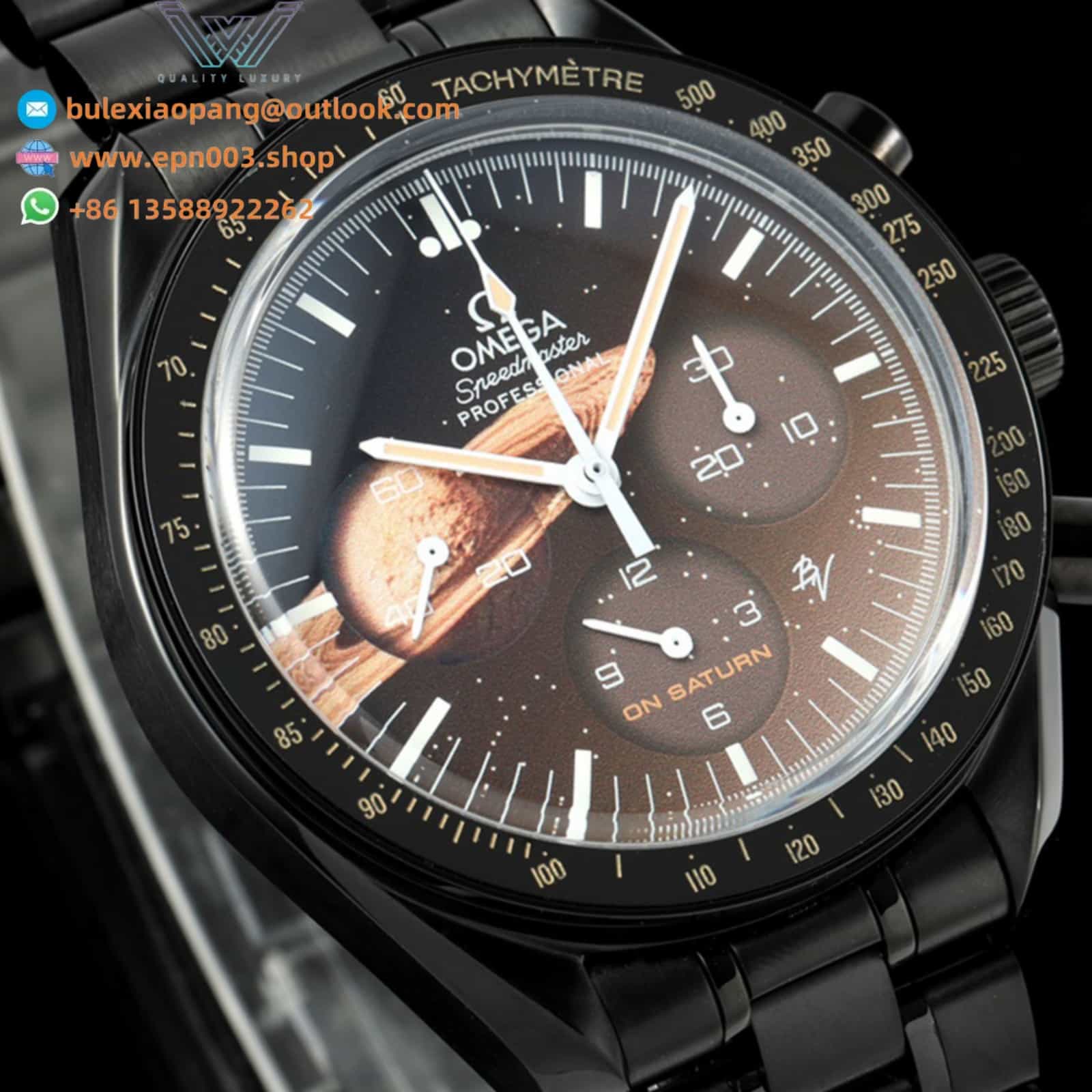 Speedmaster Black Venom Saturn on PVD 41mm - Men's Watch