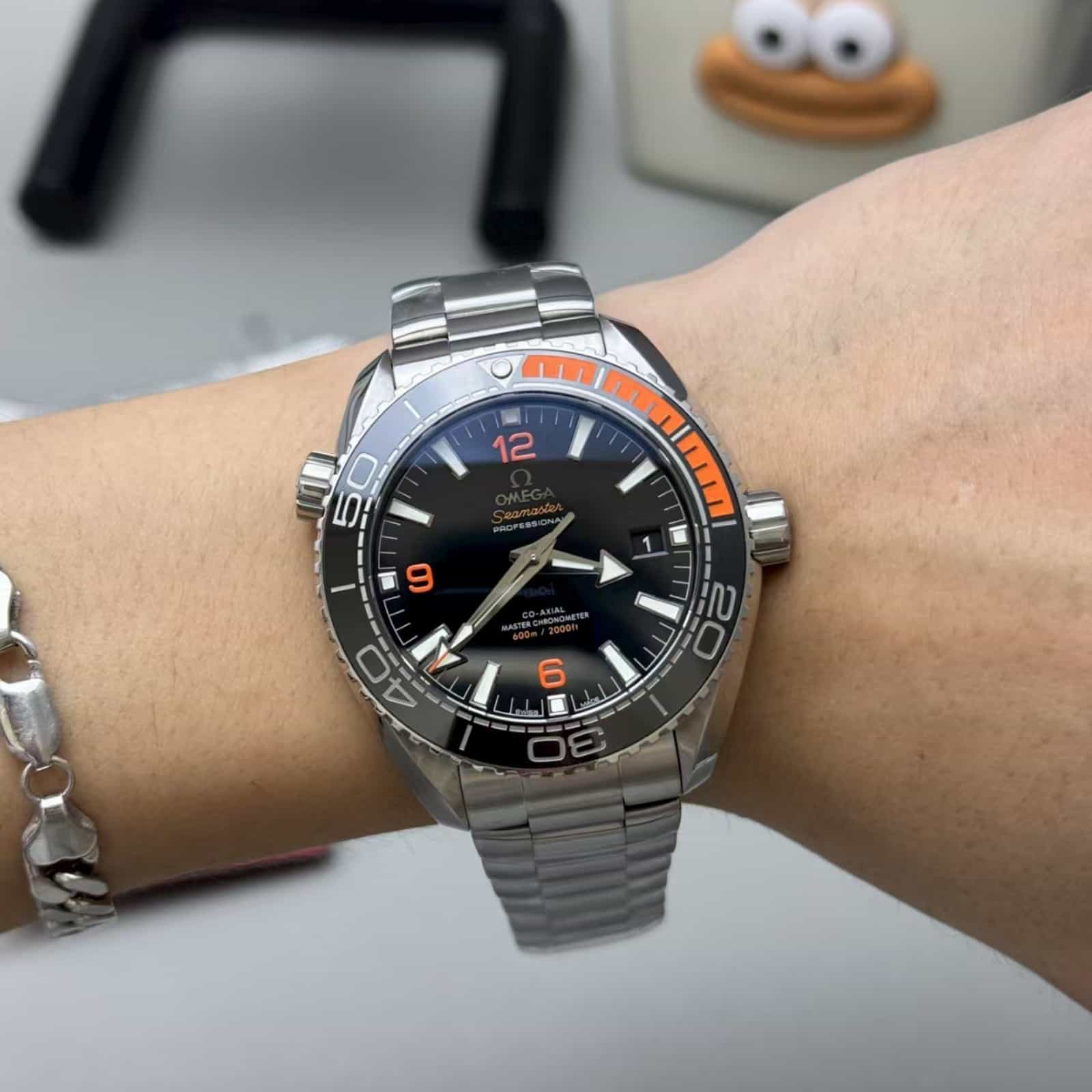Seamaster Planet Ocean 600M 43.5mm-Steel On Steel - Mens Watch
