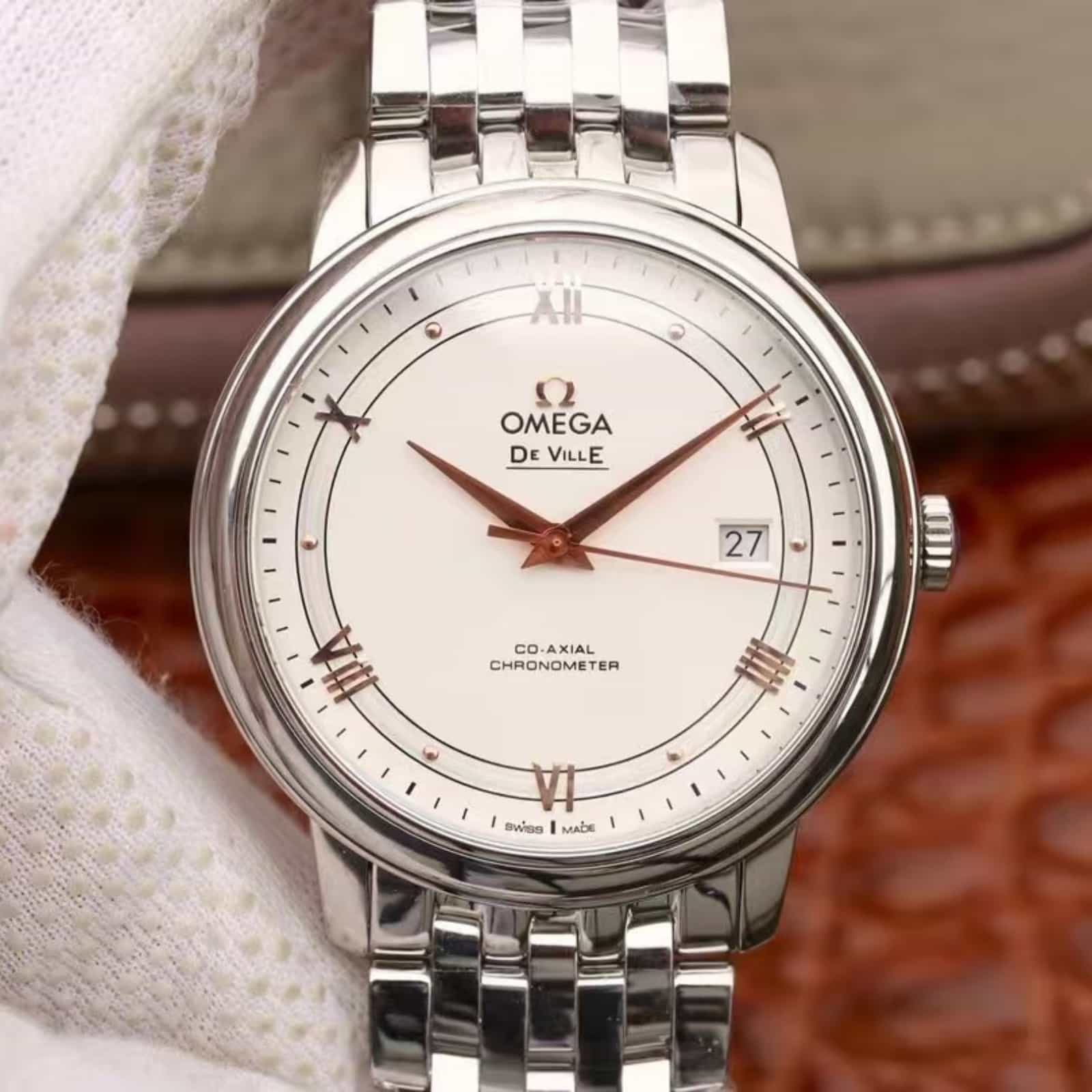 De Ville Prestige 39.5mm-steel on steel - Ladies Watch