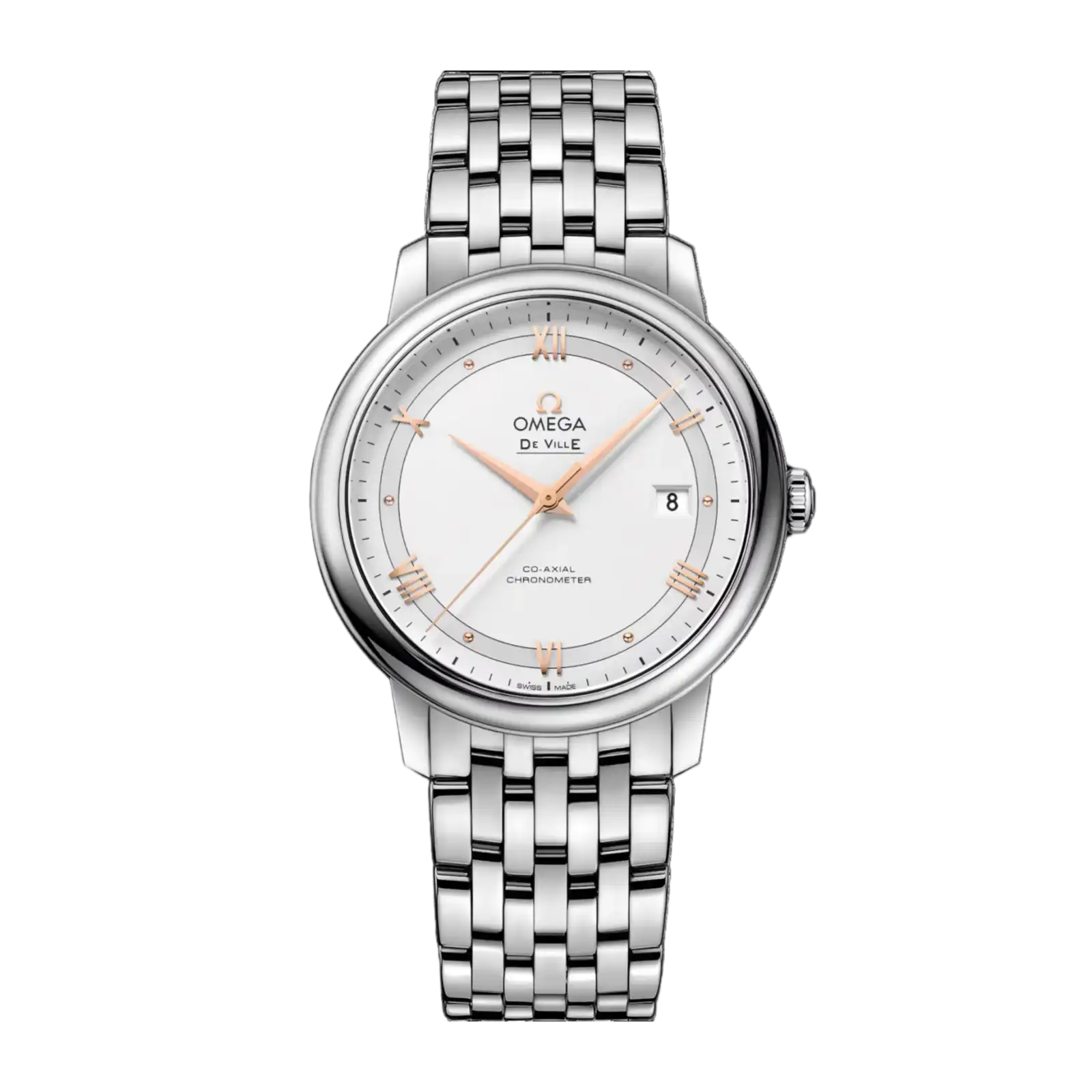 De Ville Prestige 39.5mm-steel on steel - Ladies Watch