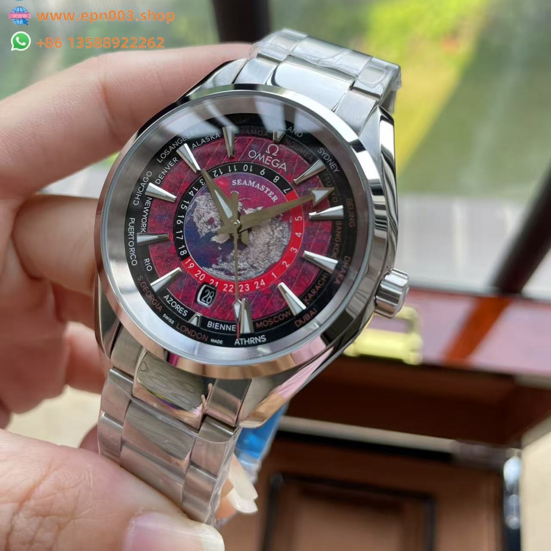 Seamaster Automatic World Time Watch with 43mm Metal Bracelet  - Men's Watch