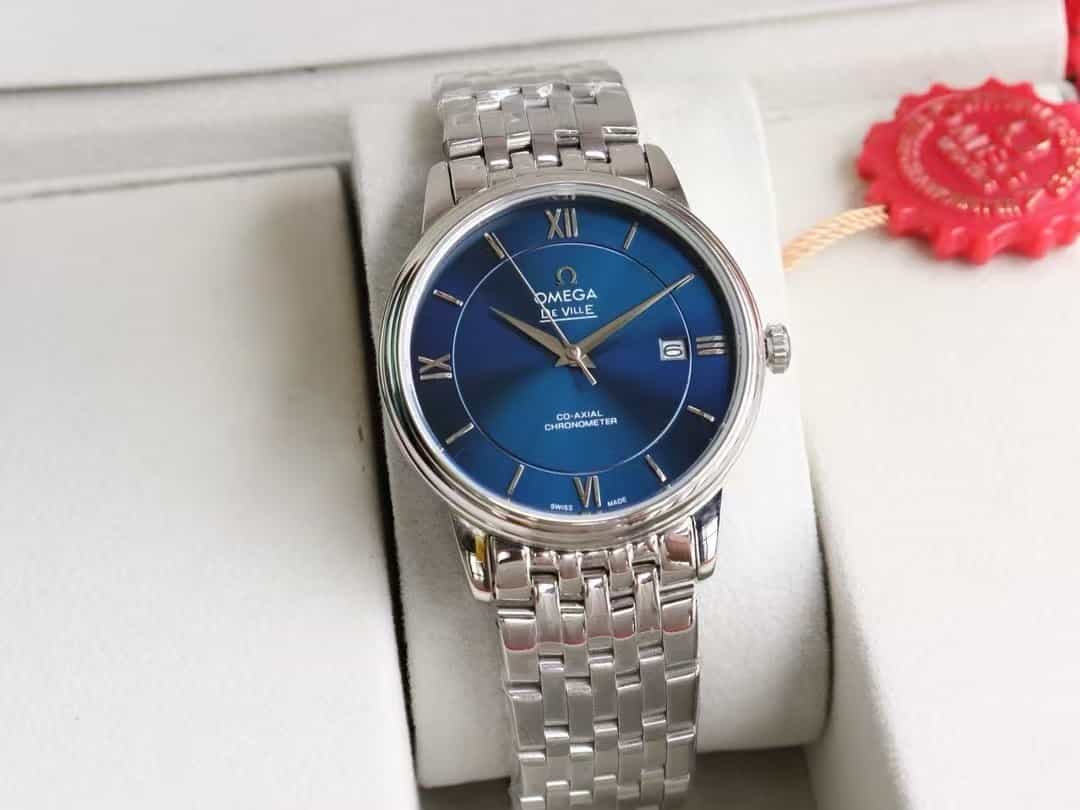De Ville Prestige 39.5mm-steel on steel - Mens Watch