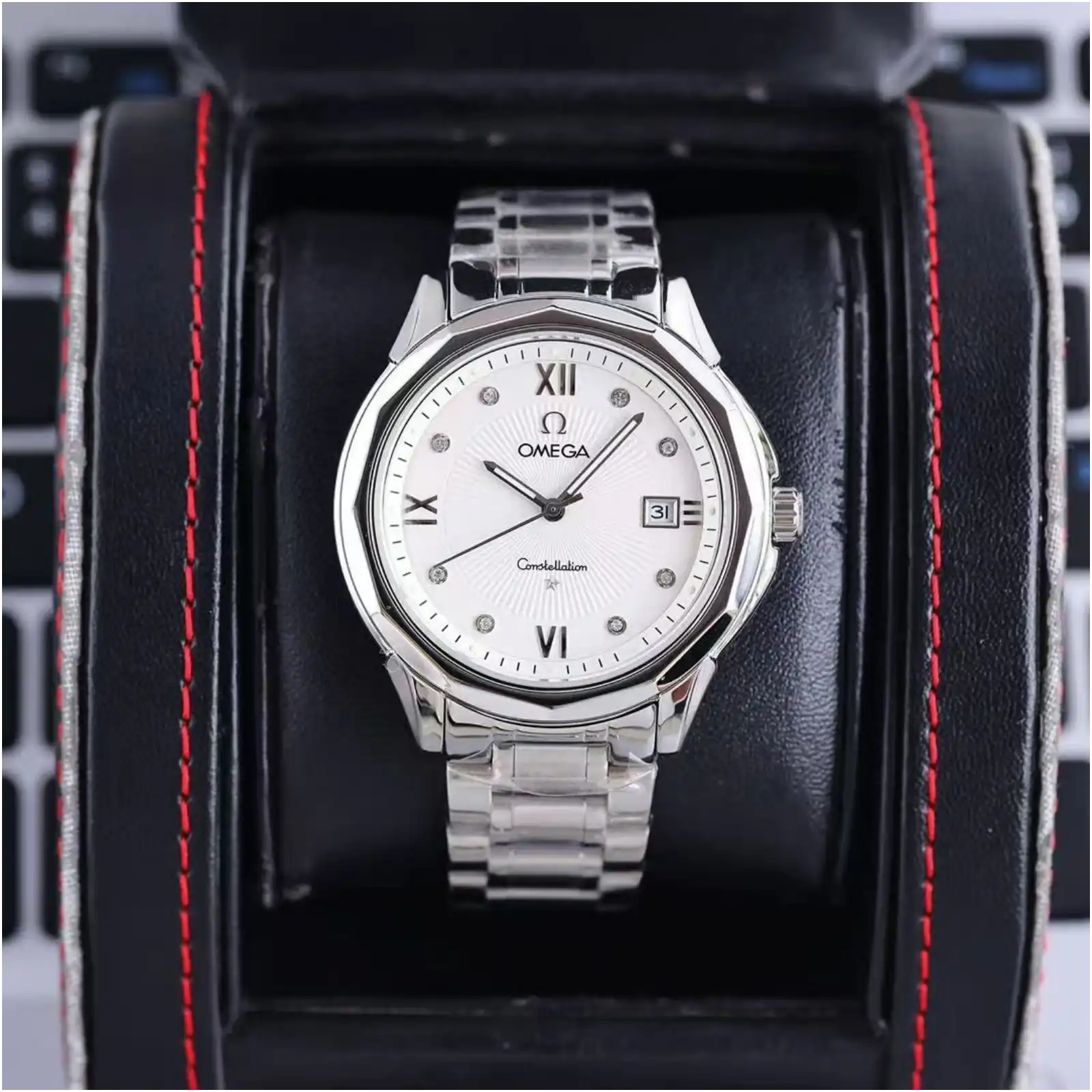 Seamaster Planet Ocean Men's Business Automatic Mechanical Wristwatch 40mm  - Men's Watch