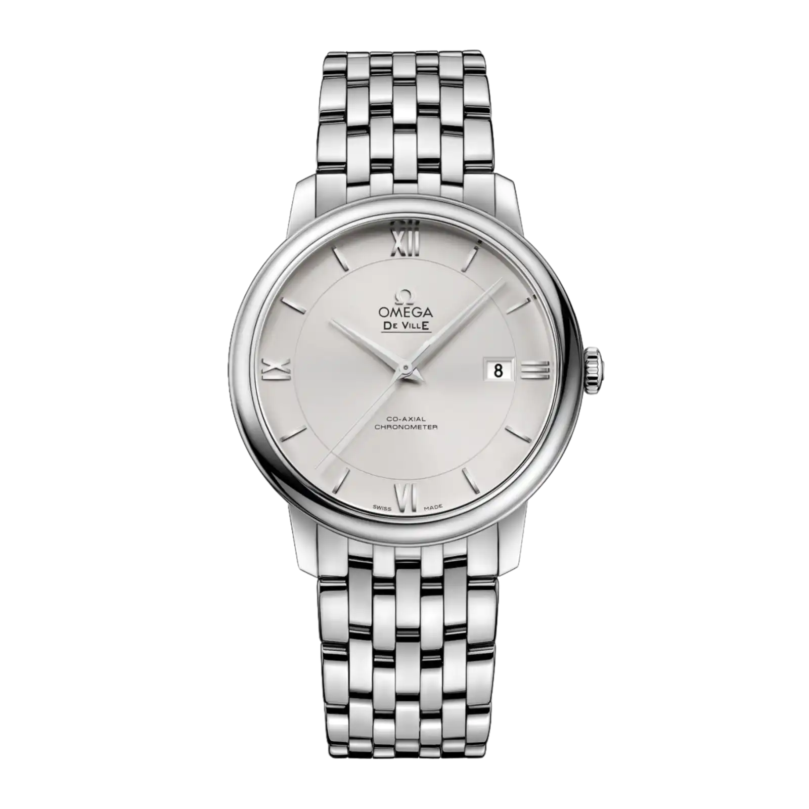 De Ville Prestige 39.5mm-steel on steel - Mens Watch
