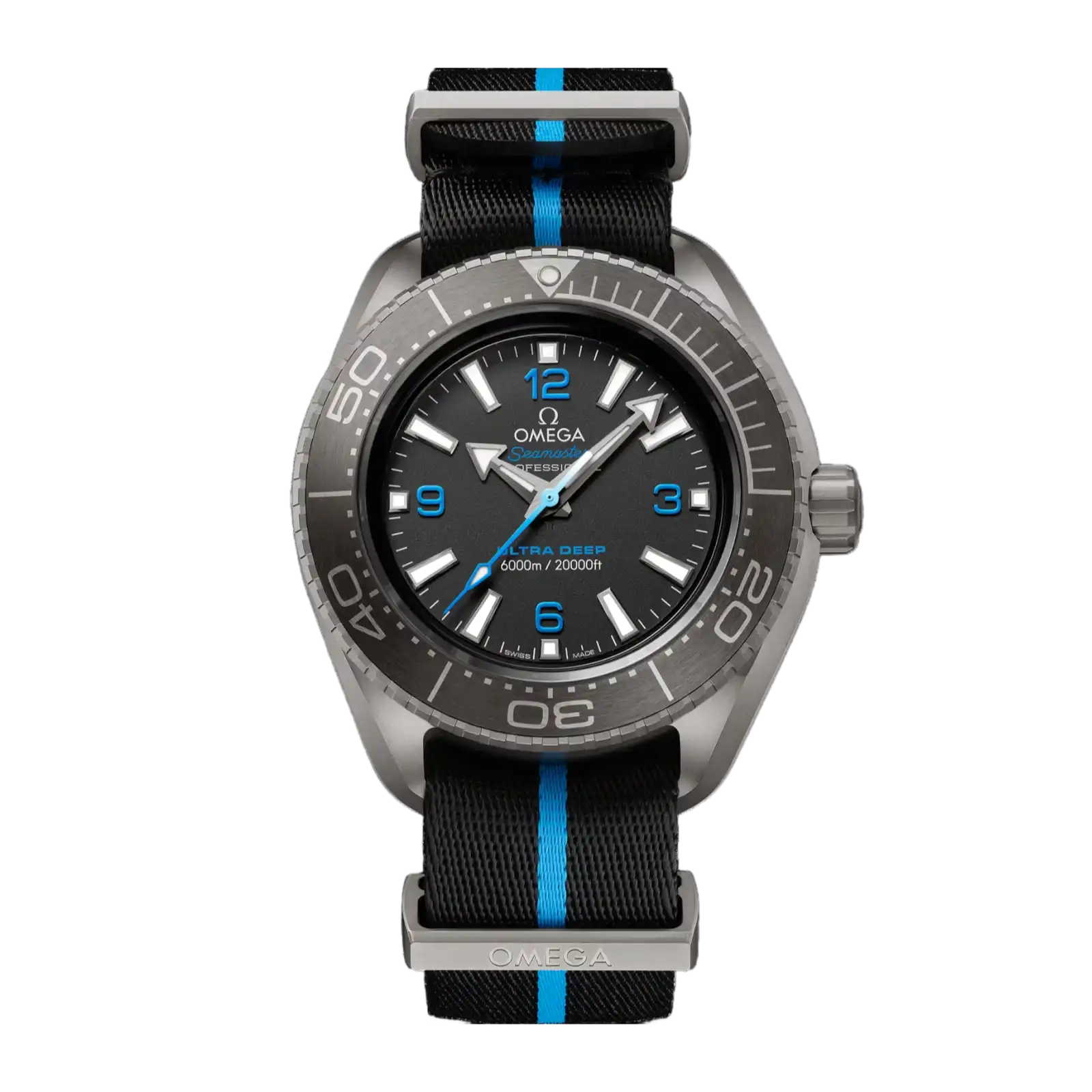 Seamaster Planet Ocean 6000M 45.5mm-Titanium On Nato Strap - Mens Watch