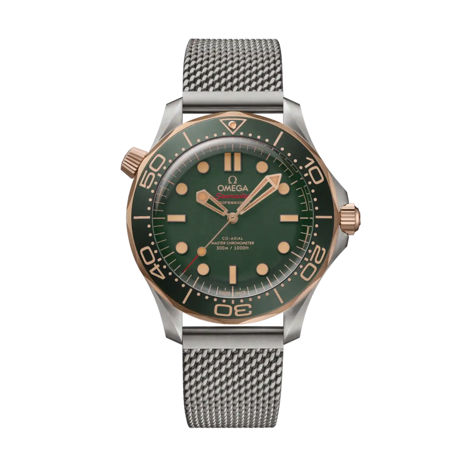 Seamaster Diver 300M Titanium-bronze gold case with titanium bracelet 42mm - Men Watch