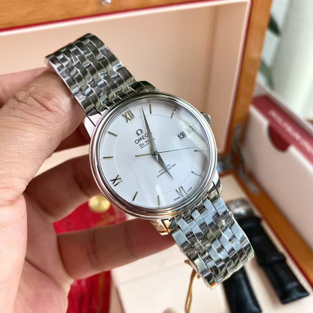 De Ville Prestige 39.5mm-steel on steel - Mens Watch