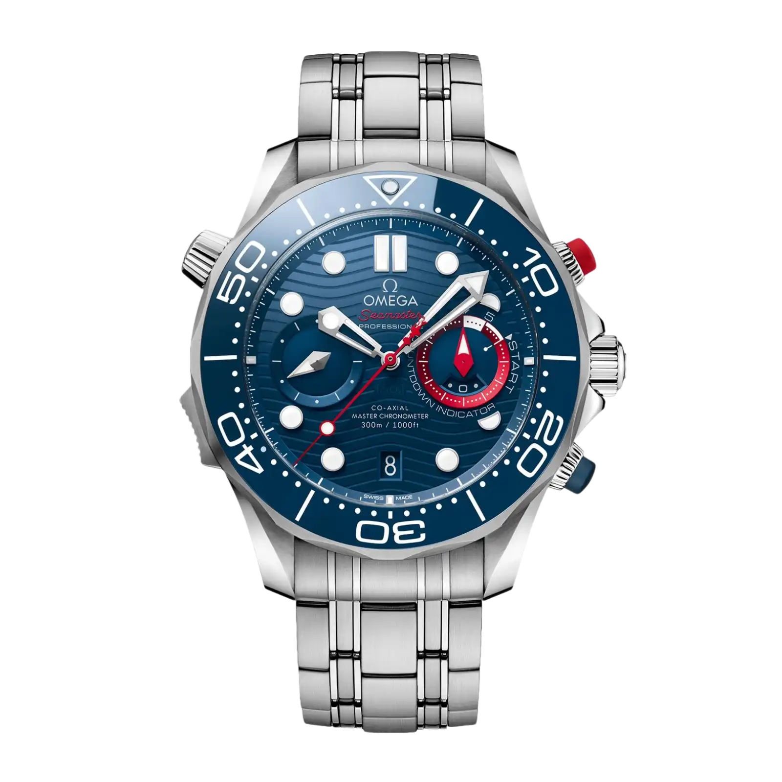 Seamaster Diver 300M 44mm-steel on steel - Men Watch