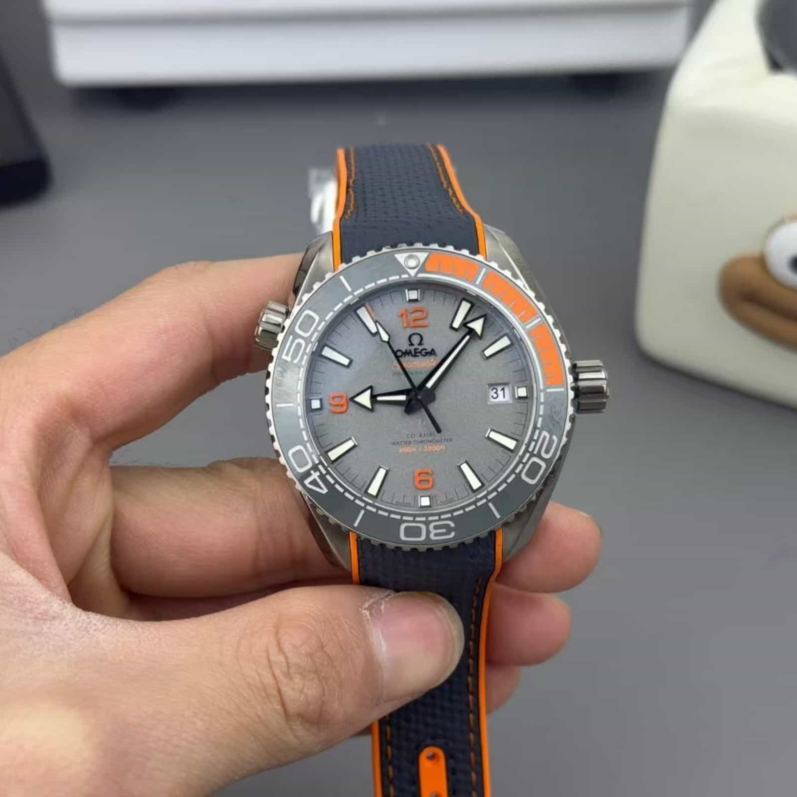 Seamaster Planet Ocean 600M 43.5mm Titanium On Rubber Strap - Mens Watch