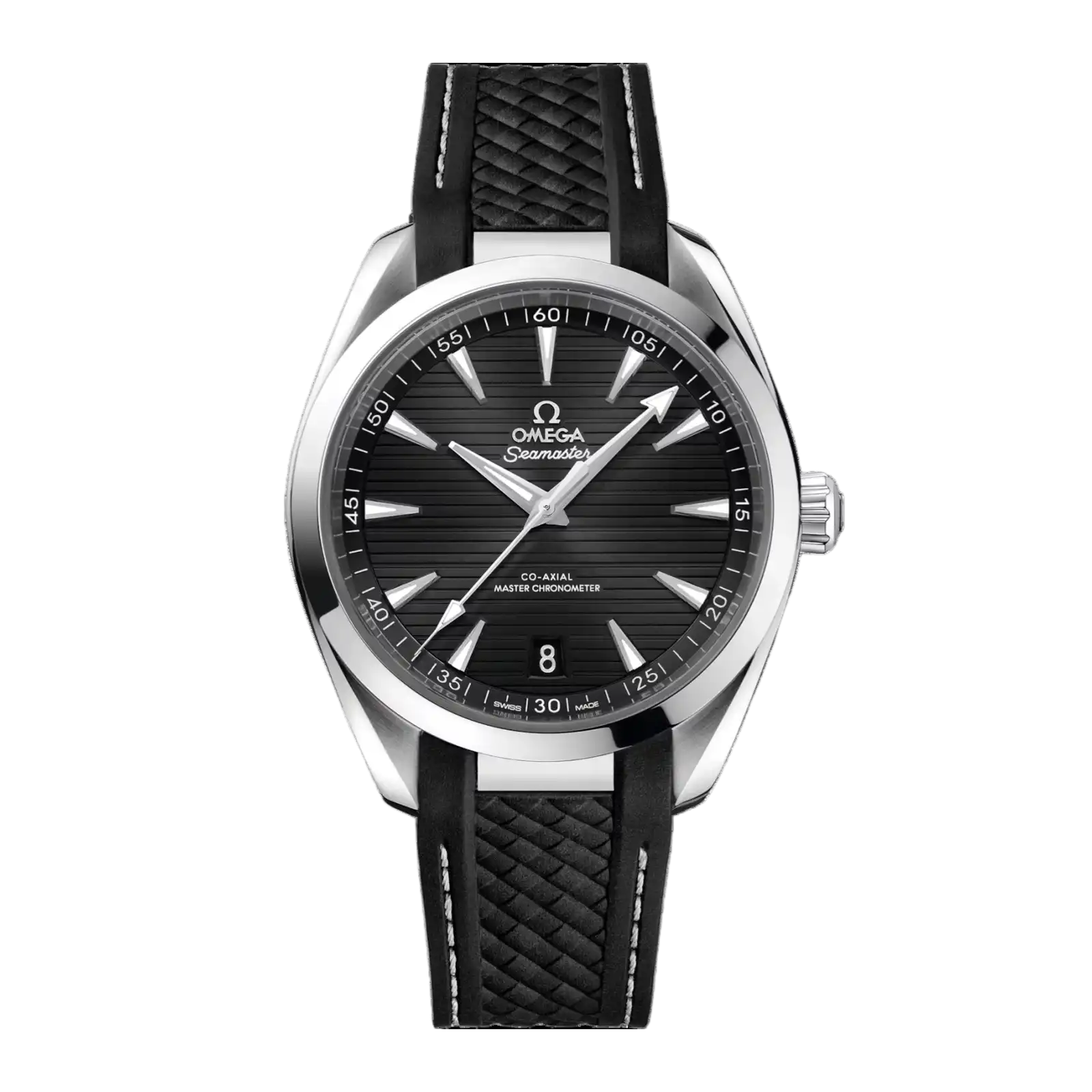 Seamaster Aqua Terra 150M 41mm Steel On Rubber Strap - Mens Watch