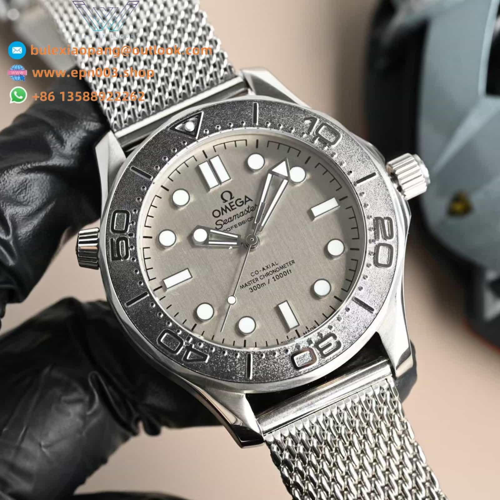 Seamaster Diver 300M Gray Dial Stainless Steel 42mm - Men Watch