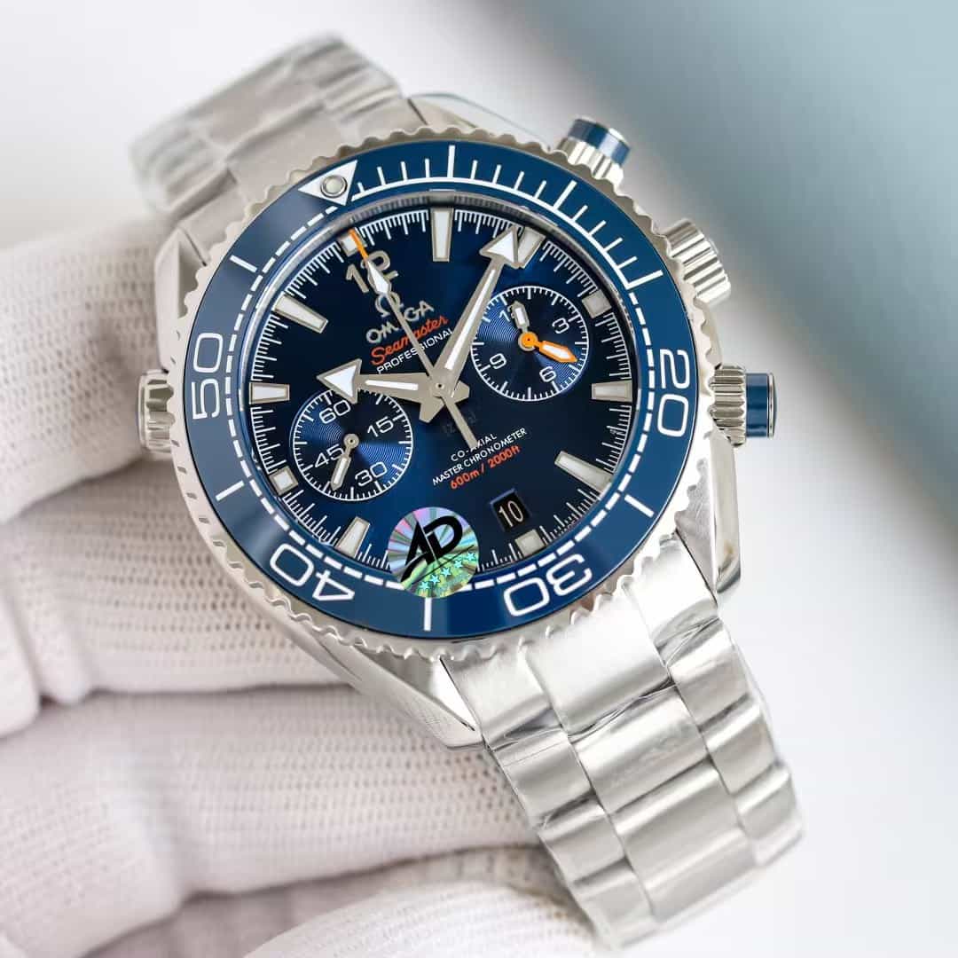 Seamaster Planet Ocean 6000M 45.5mm-Steel On Steel - Mens Watch