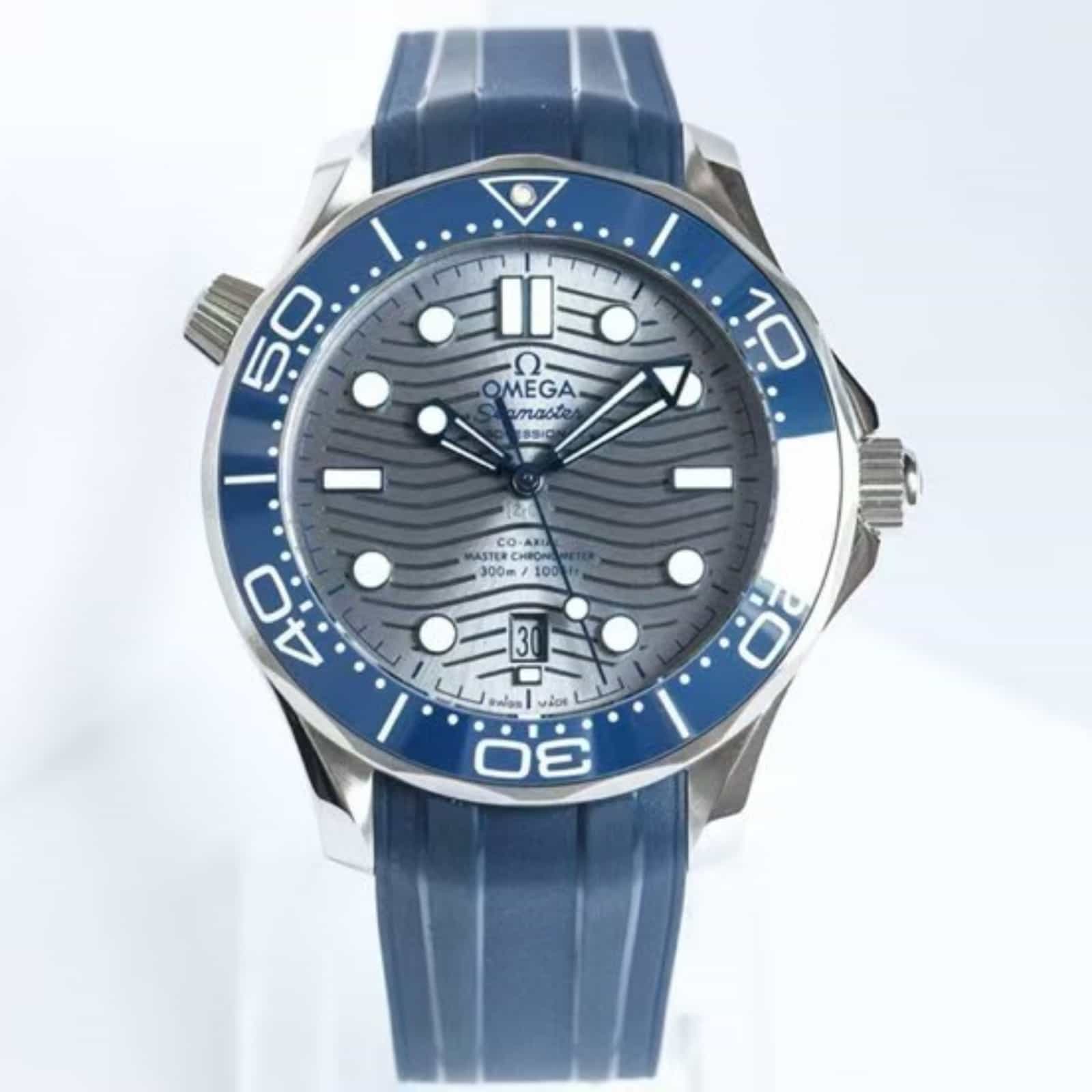 Seamaster Diver 300M 42mm-steel on rubber strap - Mens Watch