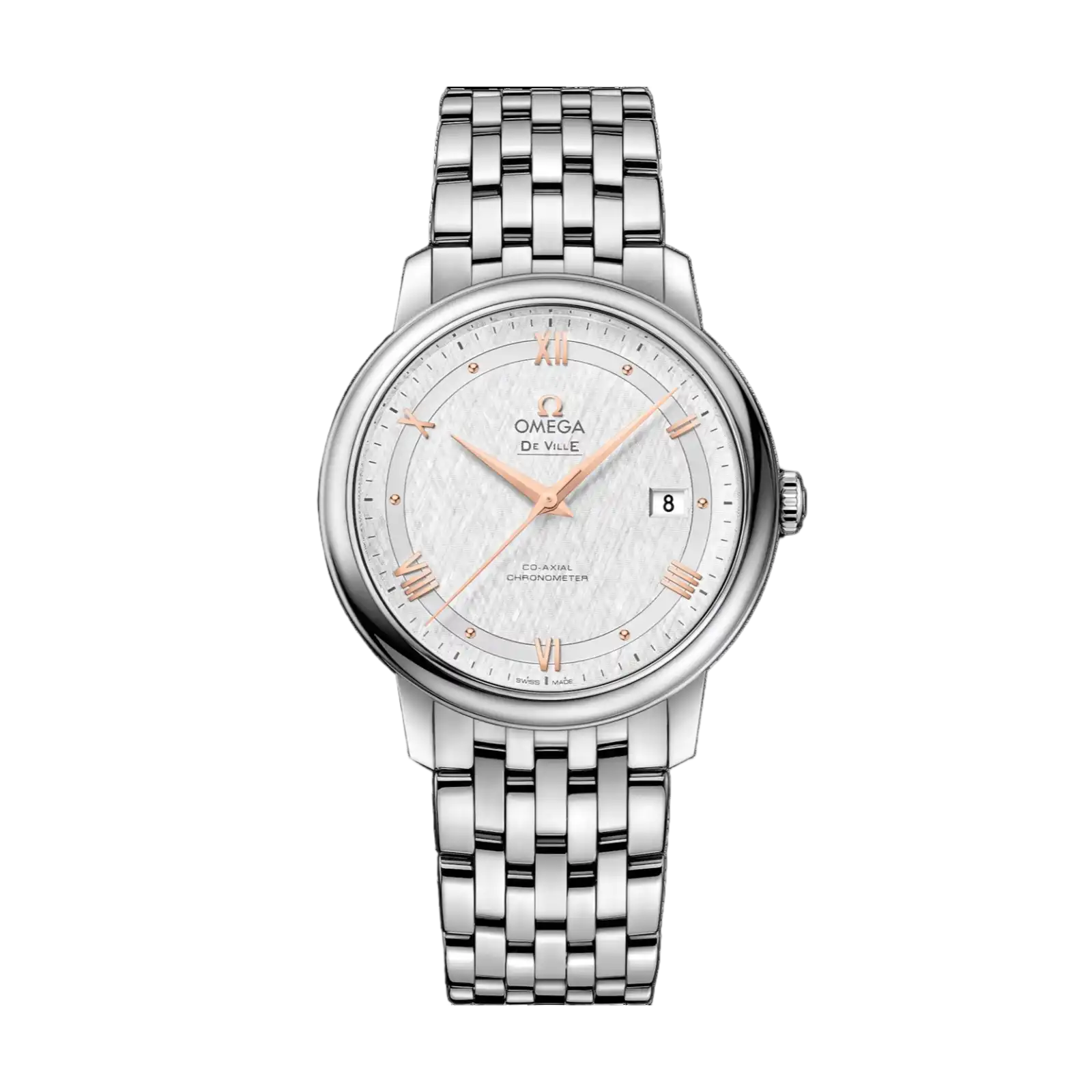 De Ville Prestige 39.5mm-steel on steel - Mens Watch