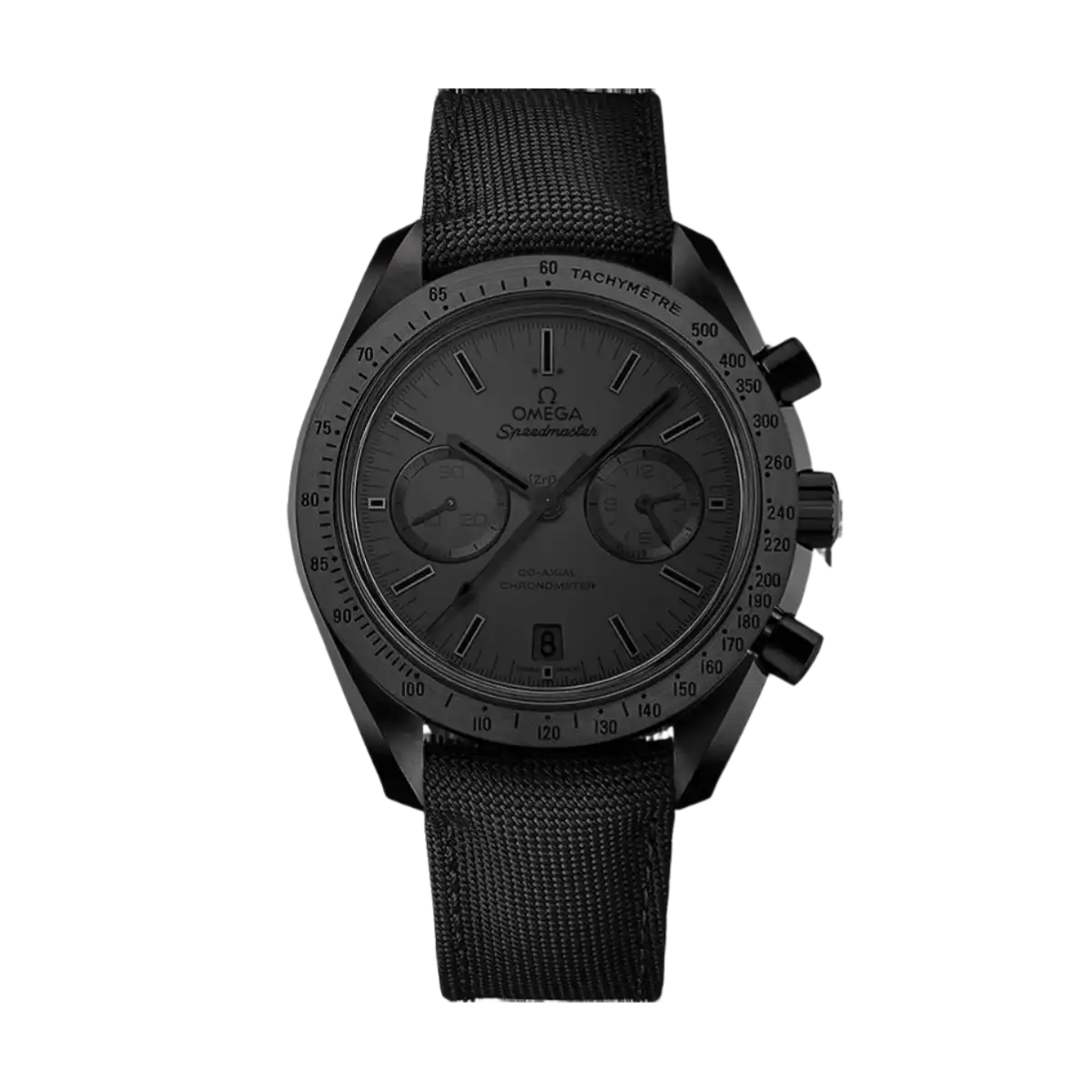 Speedmaster Dark Side of The Moon 44.25mm-Black Ceramic On Coated Nylon Fabric Strap - Mens Watch