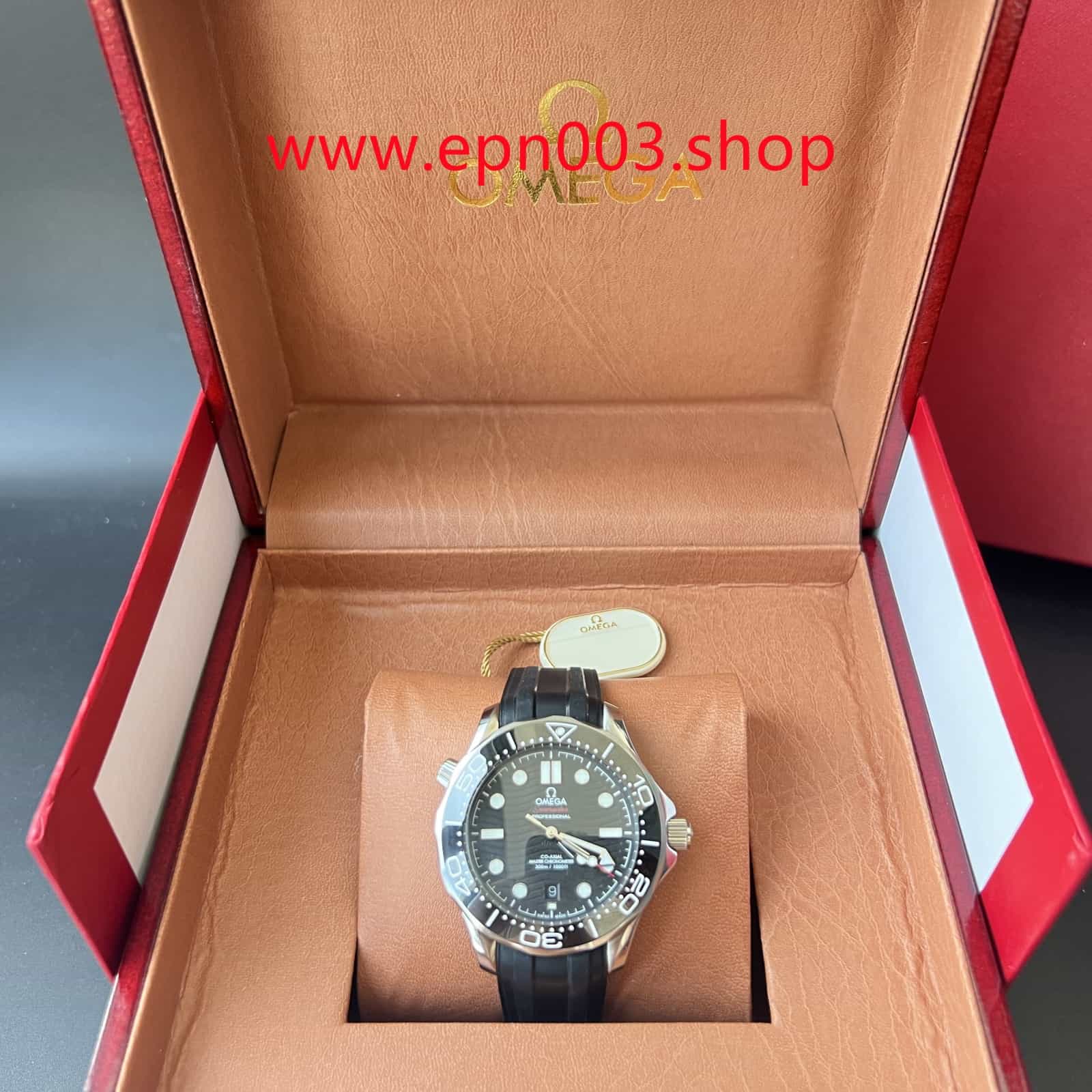 Seamaster Diver 300M 42mm-Steel On Rubber Strap - Mens Watch