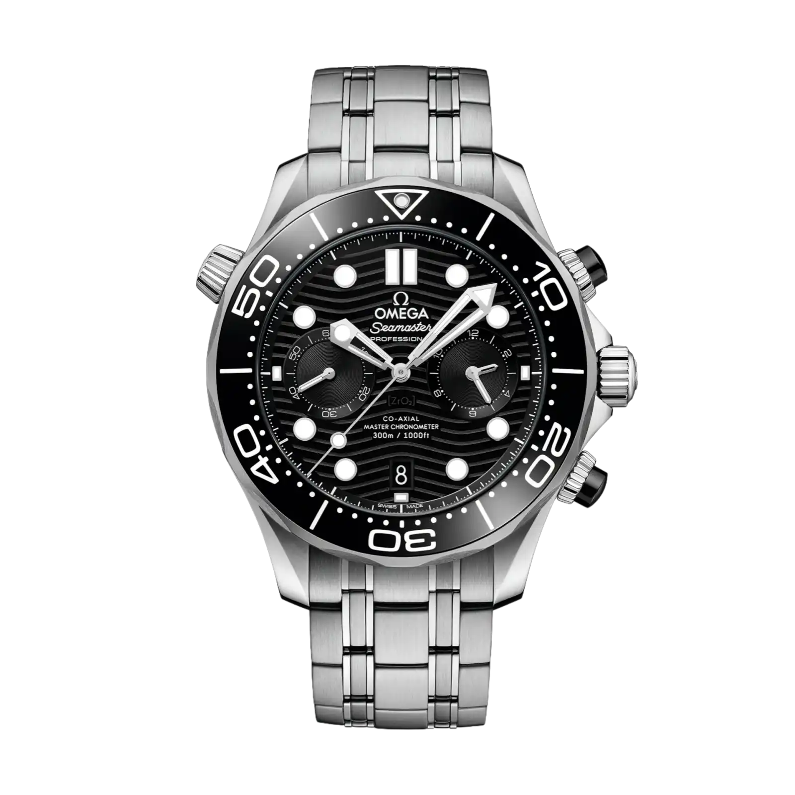 Seamaster Diver 300M 44mm-Black Dial Automatic Bracelet - Men Watch