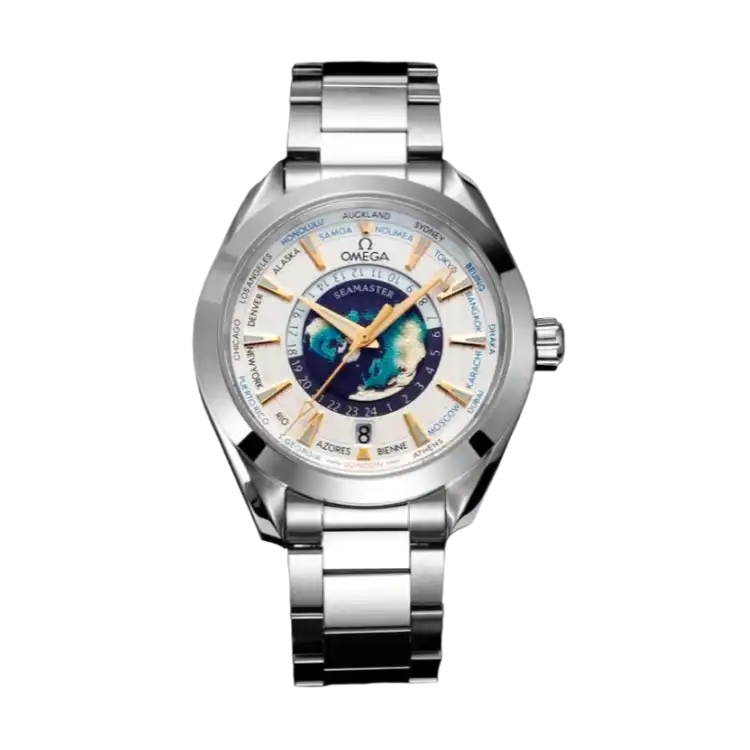 Seamaster Aqua Terra 150M 43mm-Platinum On Leather Strap