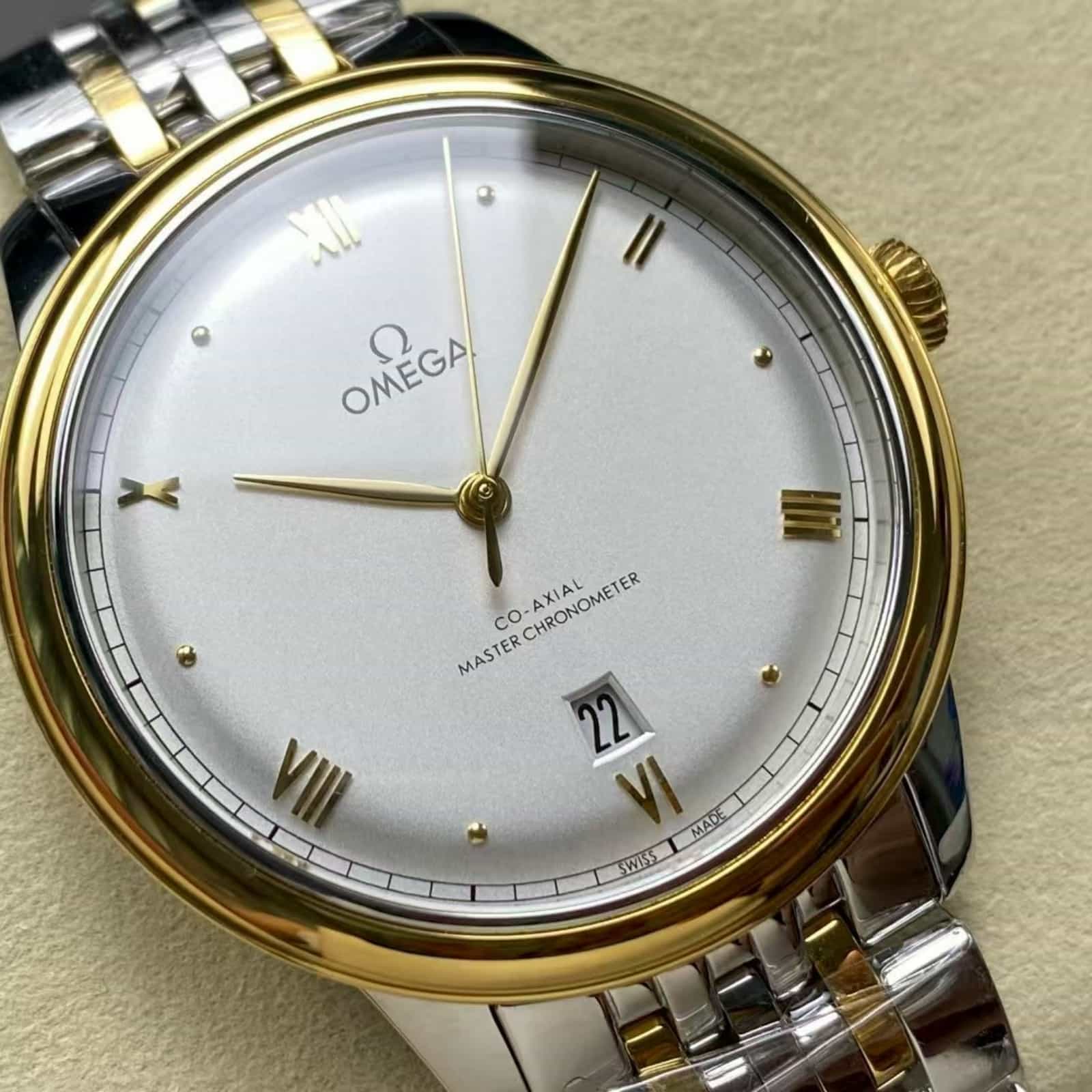 De Ville Prestige 39.5mm STEEL ‑ Yellow Gold On Steel ‑ Yellow Gold
