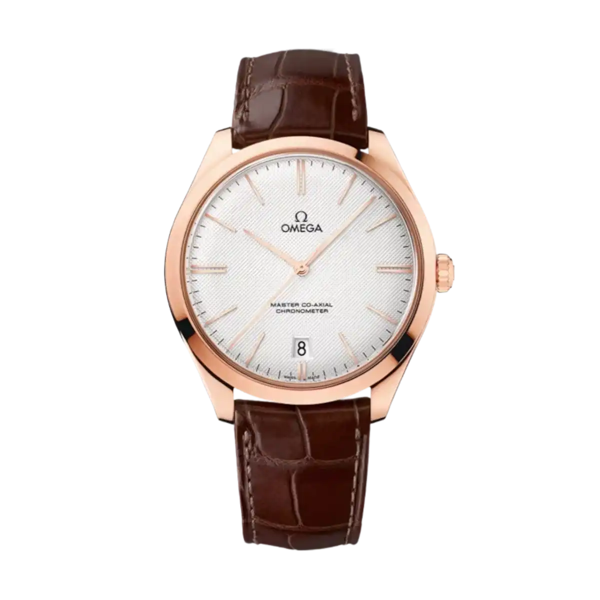 De Ville Tresor 40mm-Sedna™ Gold On Leather Strap