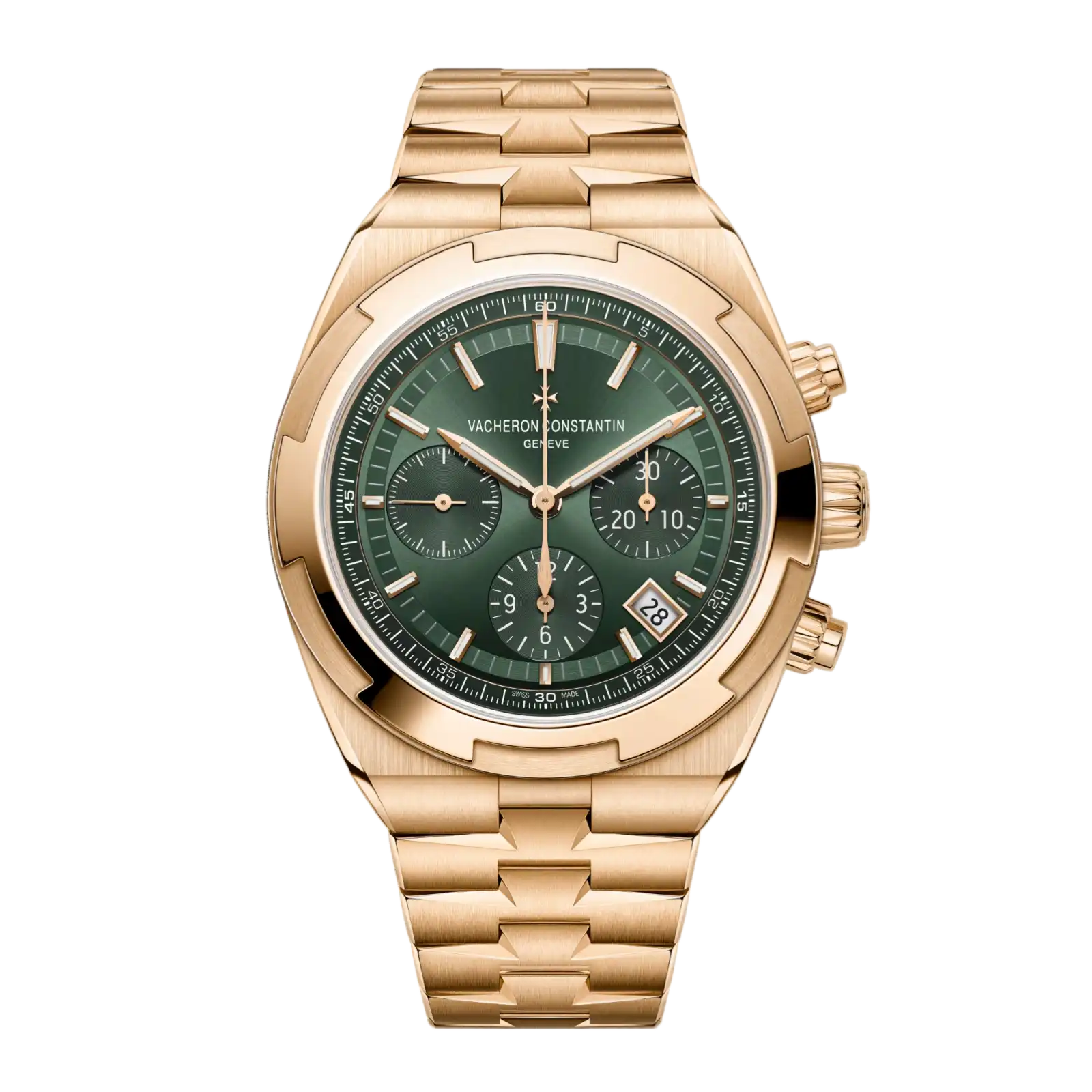 Overseas Chronograph 5520V/210R-B966 42.5 mm Pink Gold - Men Watch
