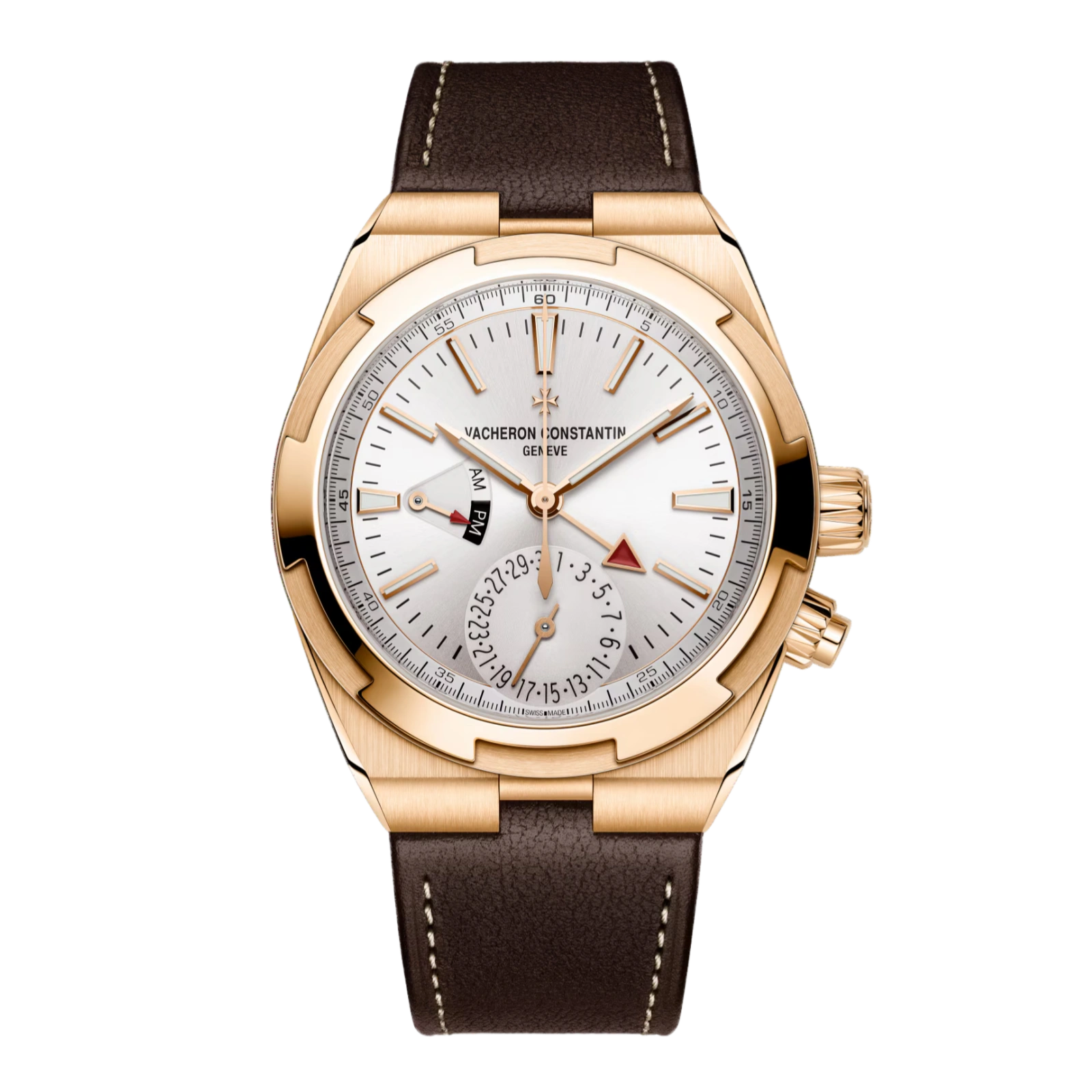 Overseas Dual time 7920V/000R-B336 41 mm Pink Gold - Men Watch