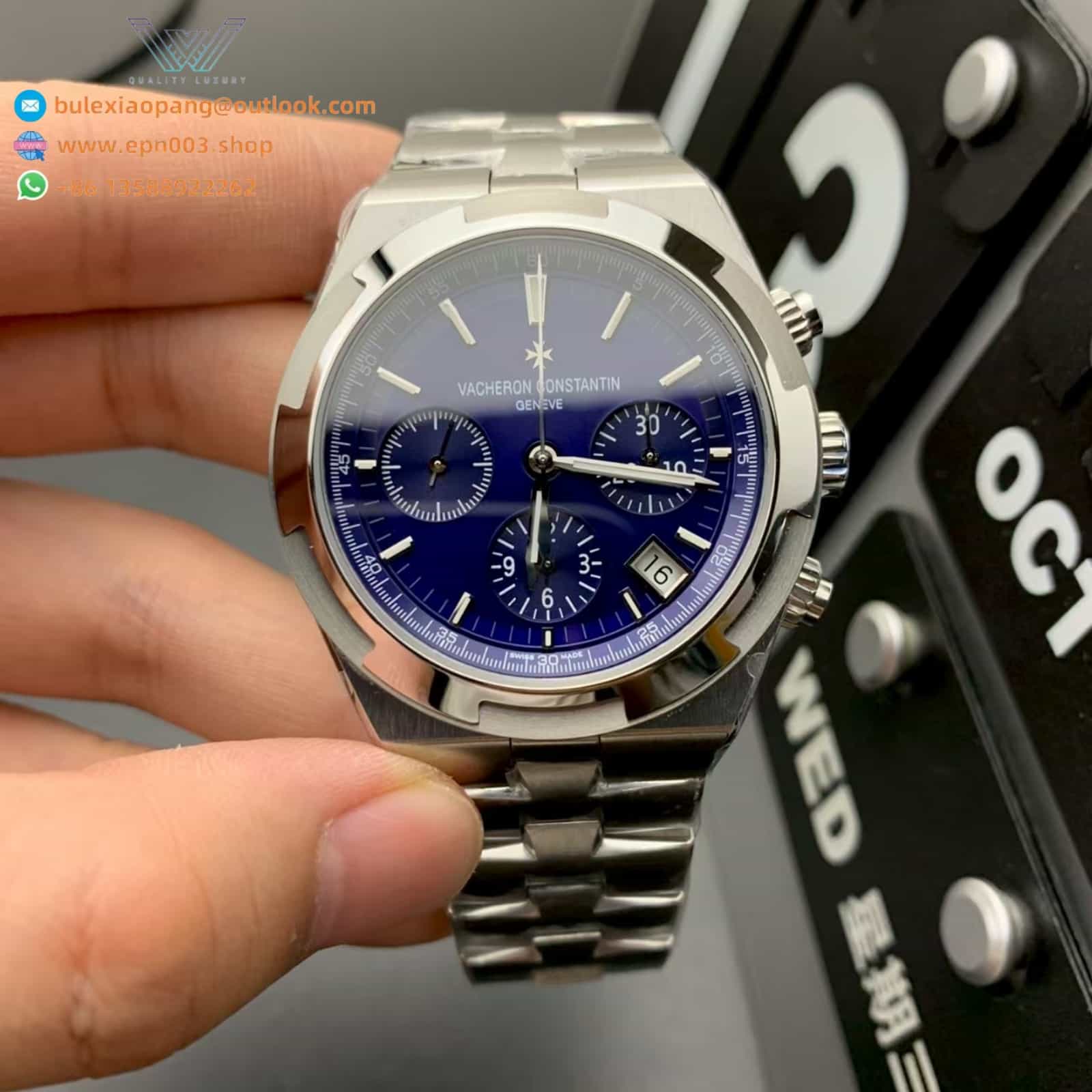 Overseas Chronograph 5520V/210A-B148 42.5 mm Steel - Men Watch