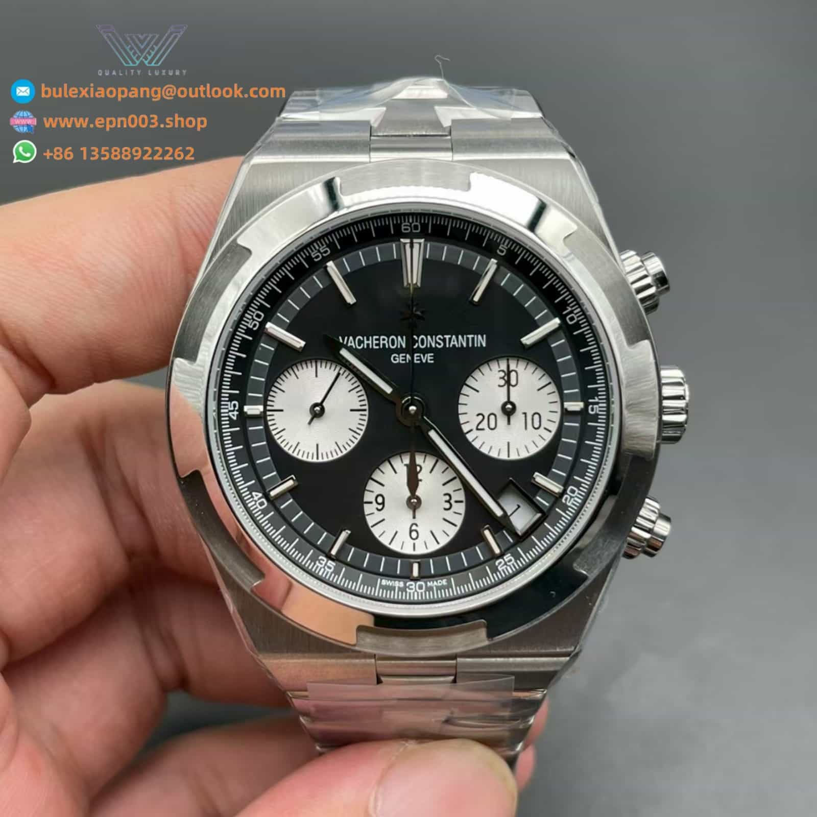 Overseas Chronograph 5520V/210A-B481 42.5 mm Steel - Men Watch