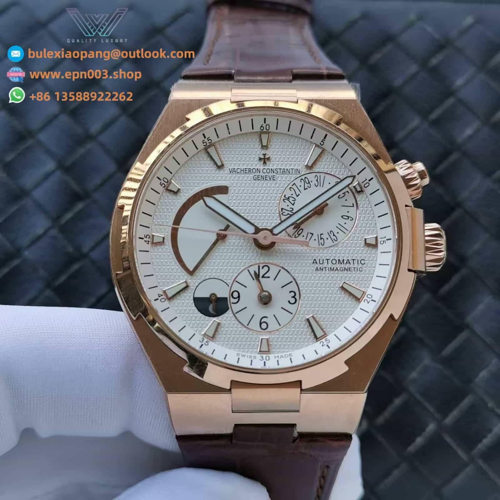 Overseas Dual Time 47450/000R-9404 42.5 mm - Men Watch