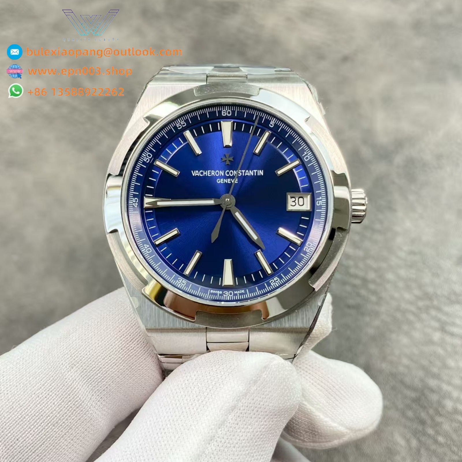 Overseas Self-winding 4520V/210A-B128 41 mm Steel - Men Watch