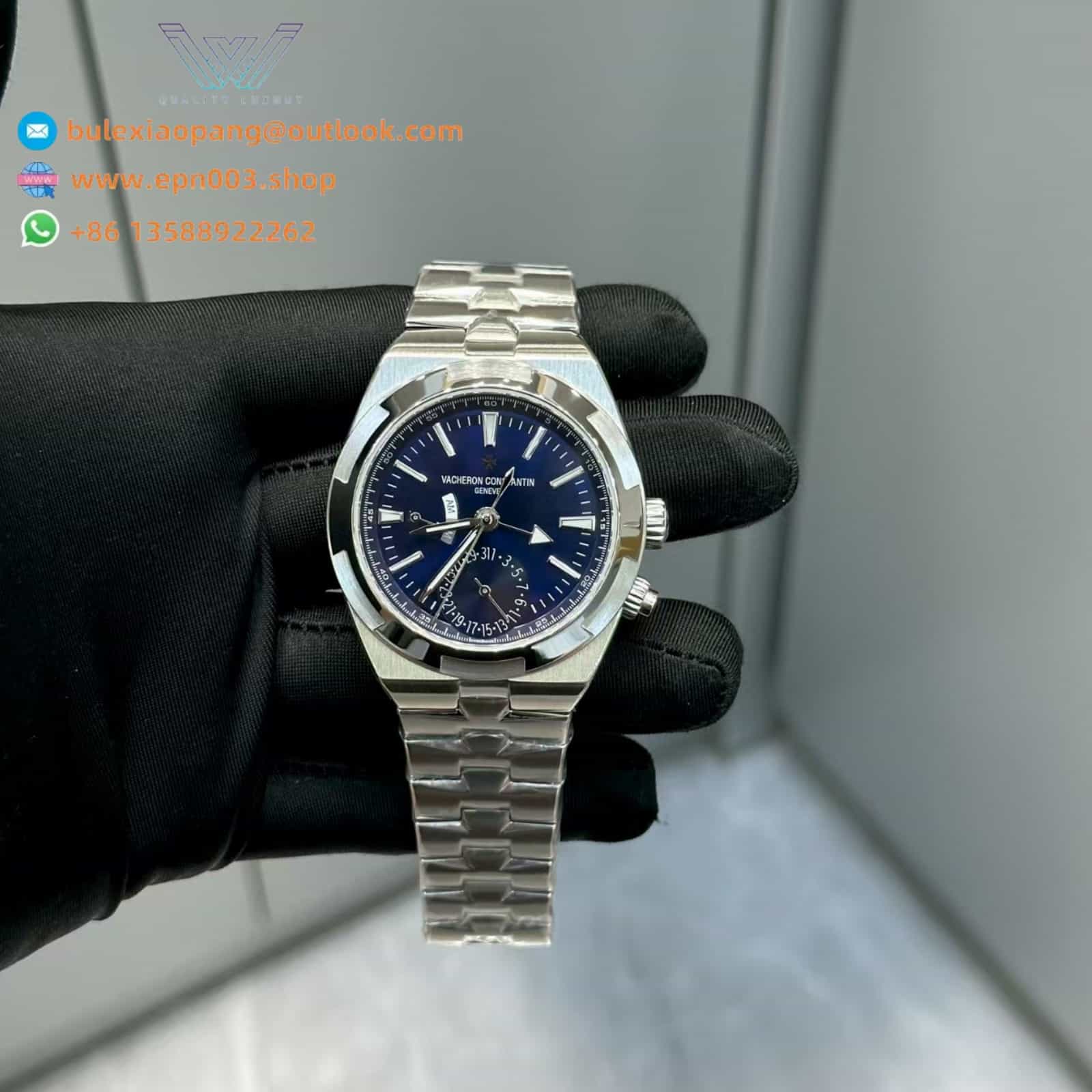 Overseas Dual time 7920V/210A-B334 41 mm Steel - Men Watch