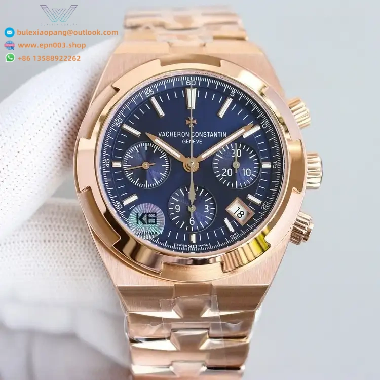 Overseas Chronograph 5520V/210R-B952 42.5 mm Pink Gold - Men Watch