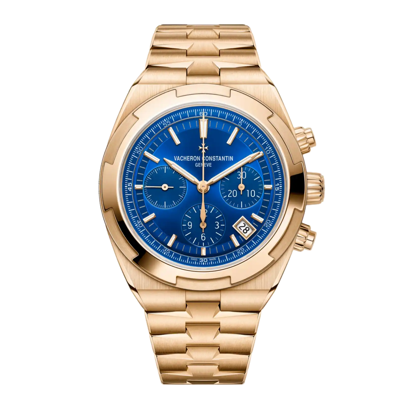 Overseas Chronograph 5520V/210R-B952 42.5 mm Pink Gold - Men Watch