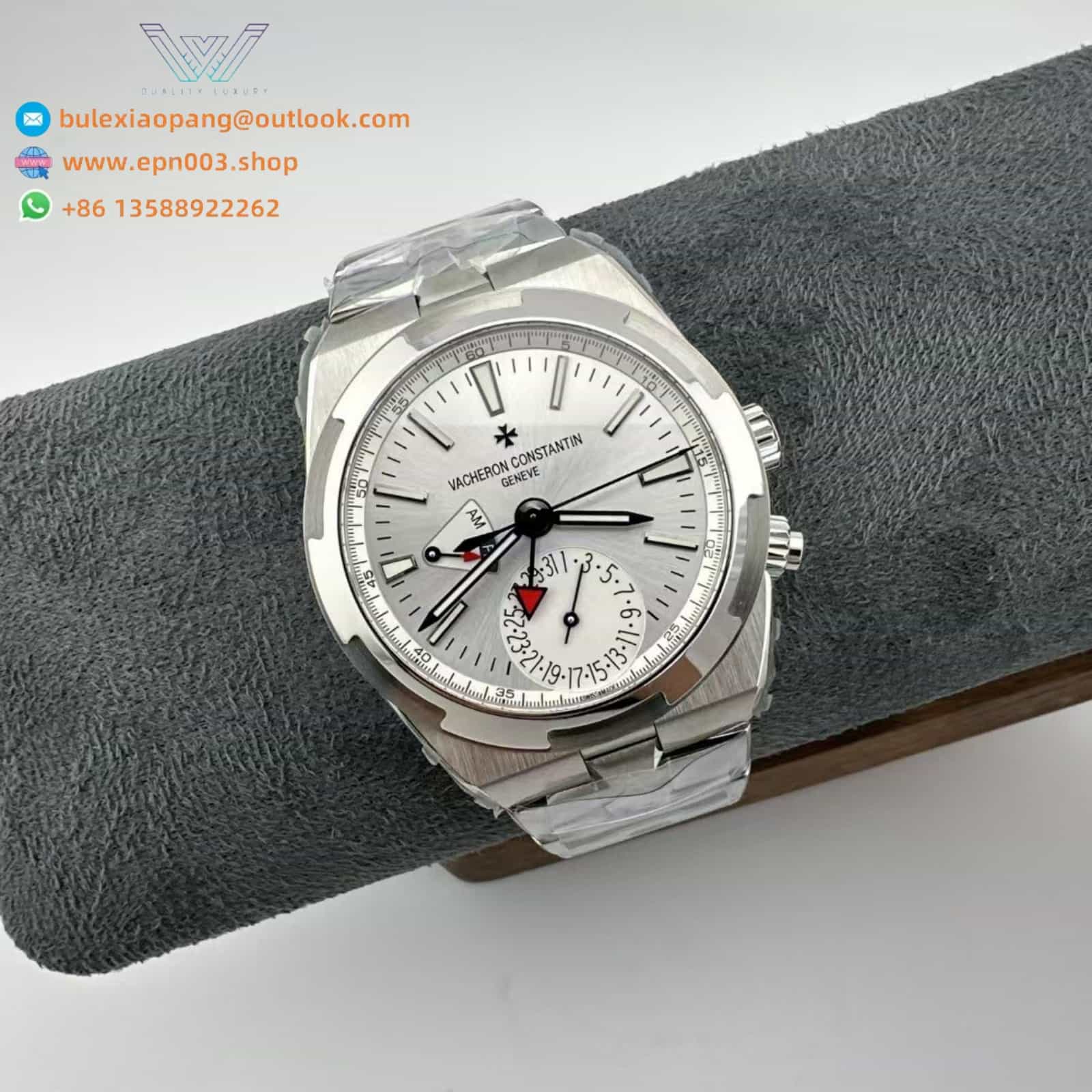 Overseas Dual time 7920V/210A-B333 41 mm Steel - Men Watch