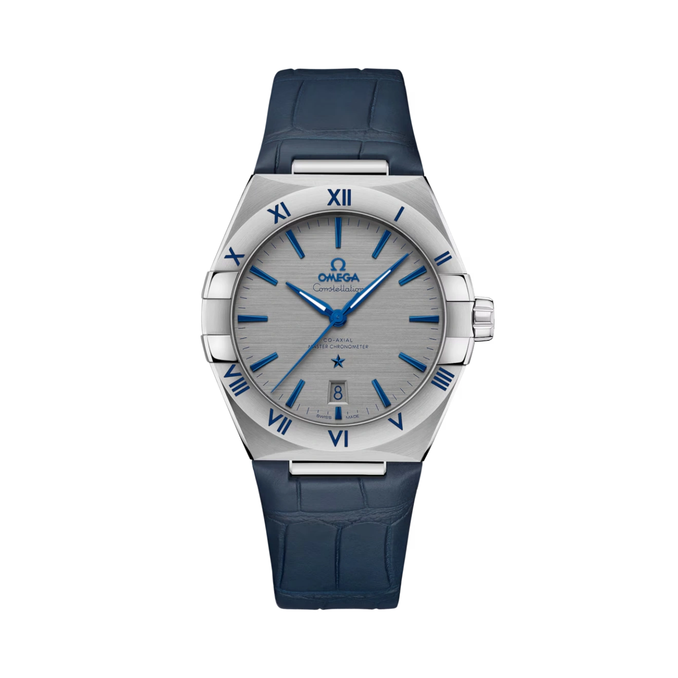 Constellation Stainless Steel with Leather Strap 39mm Men Watch