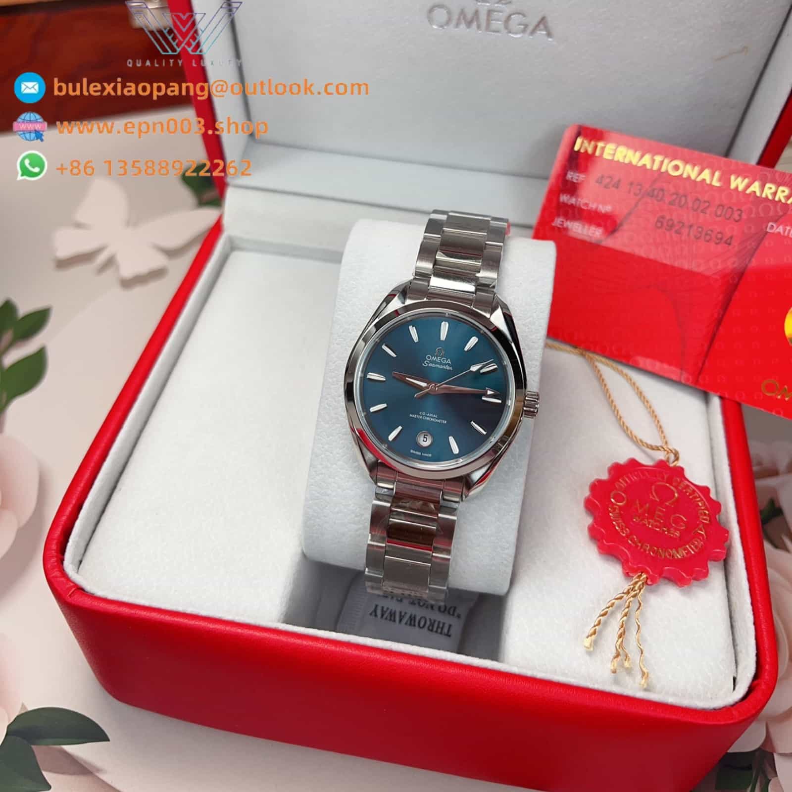 Seamaster Aqua Terr 150M Shades  steel on steel 34mm Women Watch
