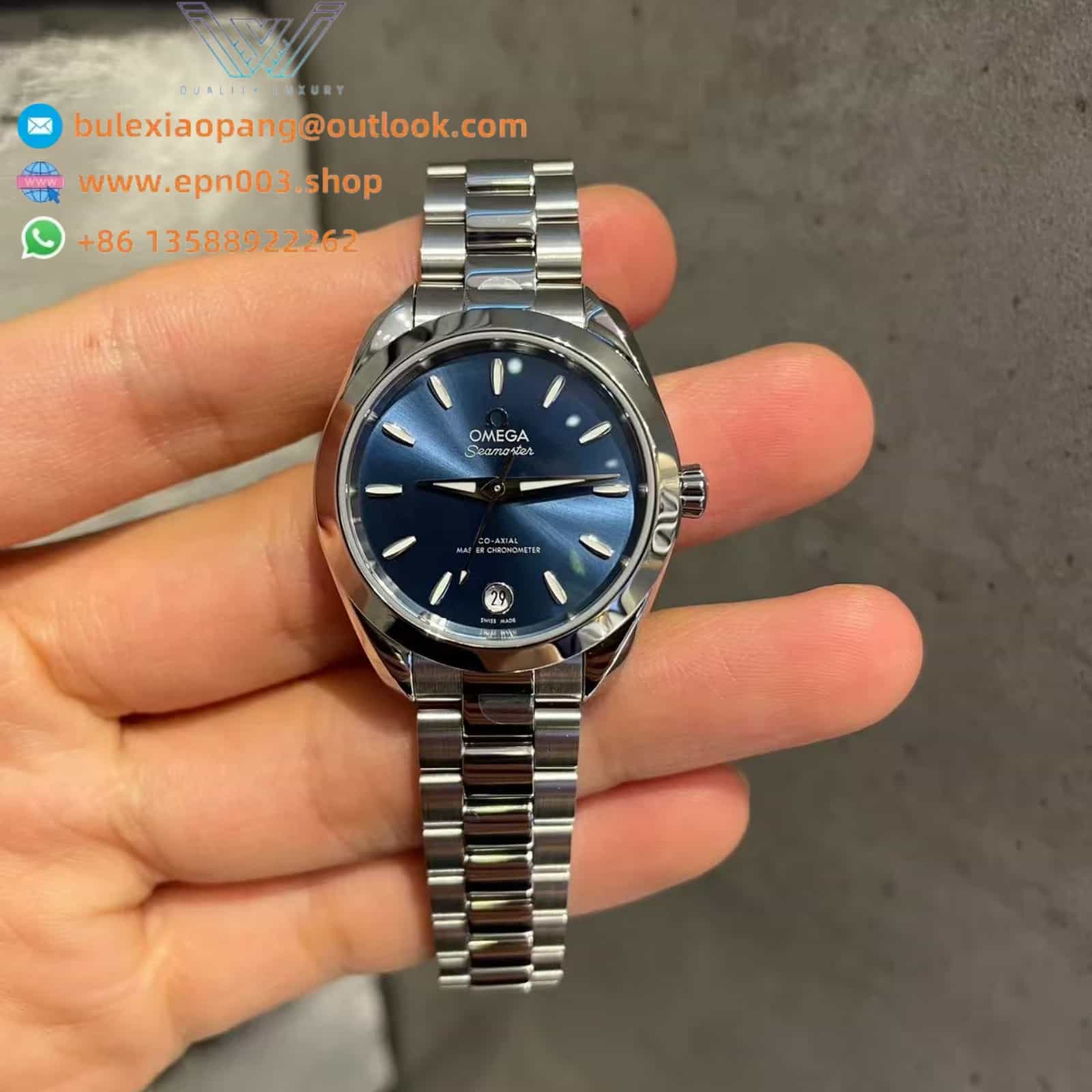Seamaster Aqua Terr 150M steel on steel 30mm Women Watch