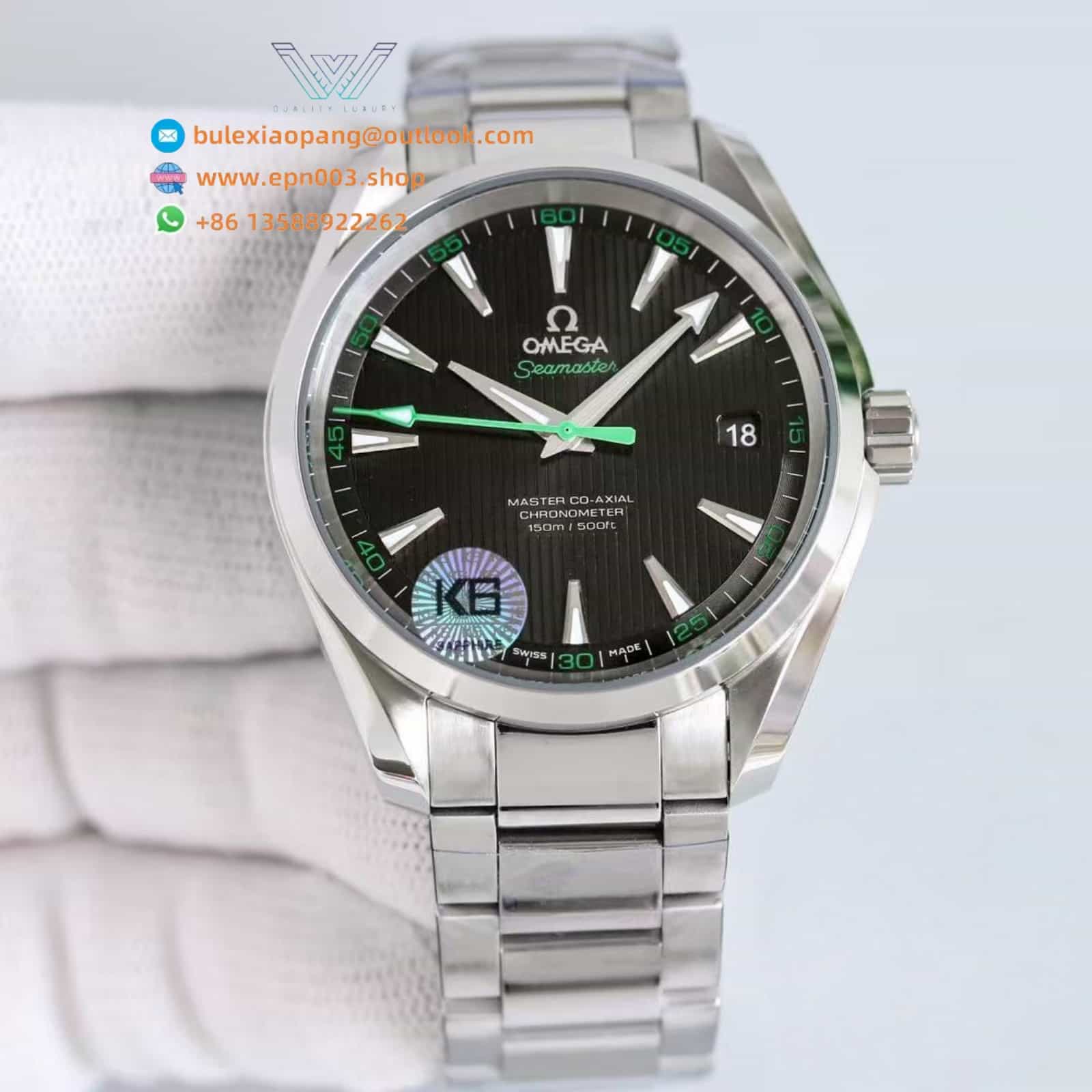 Seamaster Aqua Terr 150M steel on steel 41.5mm Men Watch
