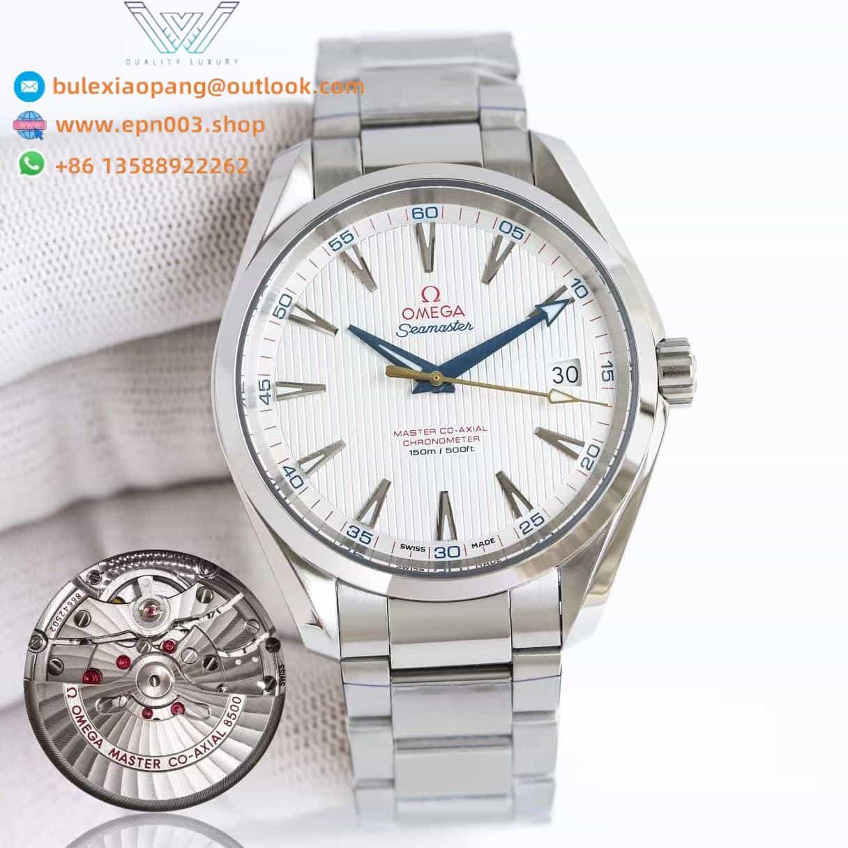 Seamaster Aqua Terr 150M steel on steel 41.5mm Men Watch