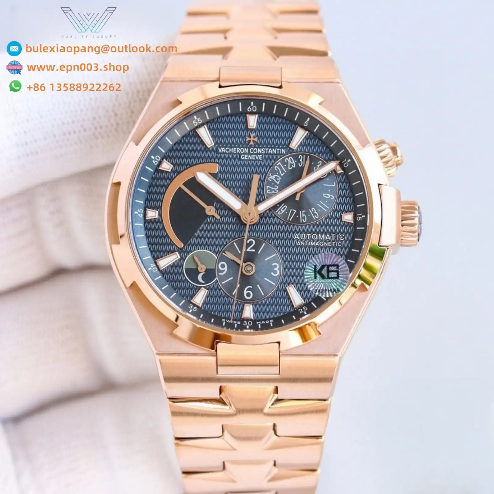 Overseas Dual Time 47450/B01R-9404 42mm - Men Watch