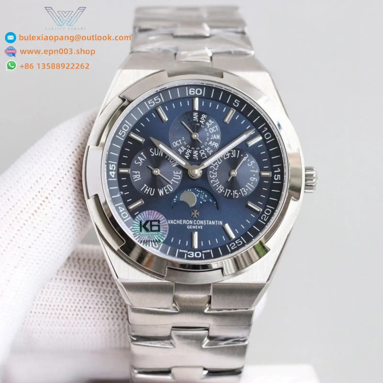 Overseas Perpetual Calendar Ultra-Thin 4300V/120R-B064 41.5mm - Men Watch