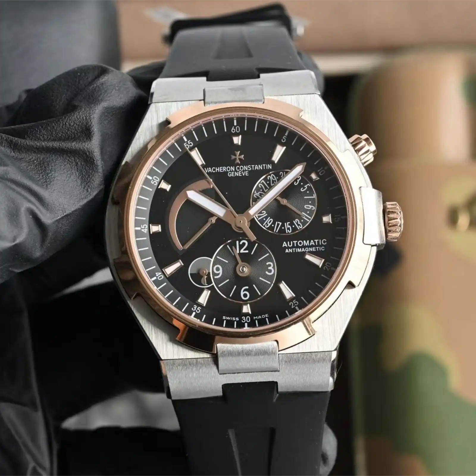 Overseas Dual Time 47450/000M-9644 42mm - Men Watch