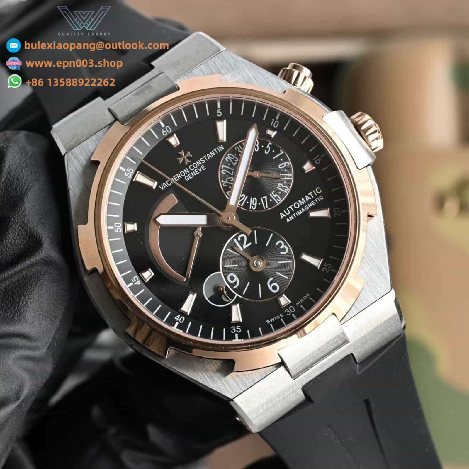 Overseas Dual Time 47450/000M-9644 42mm - Men Watch