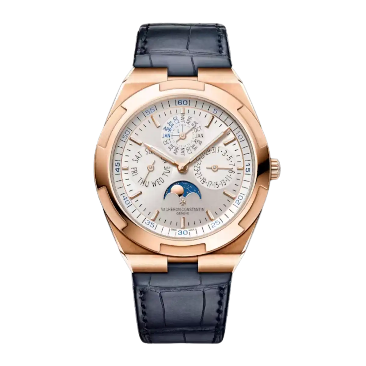 Overseas Perpetual Calendar Ultra-Thin In Pink Gold 4300V/000R-Bo64 41.5 mm - Men Watch